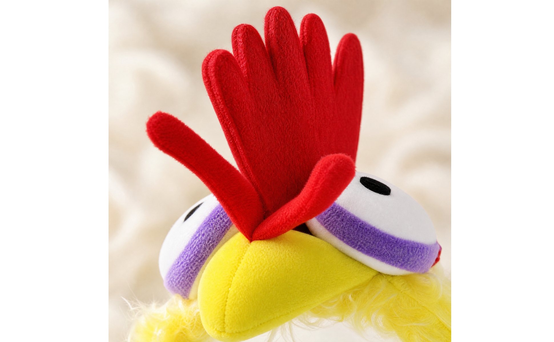 Rooster Face Costume Headband Festive for Halloween Events, Themed Celebrations