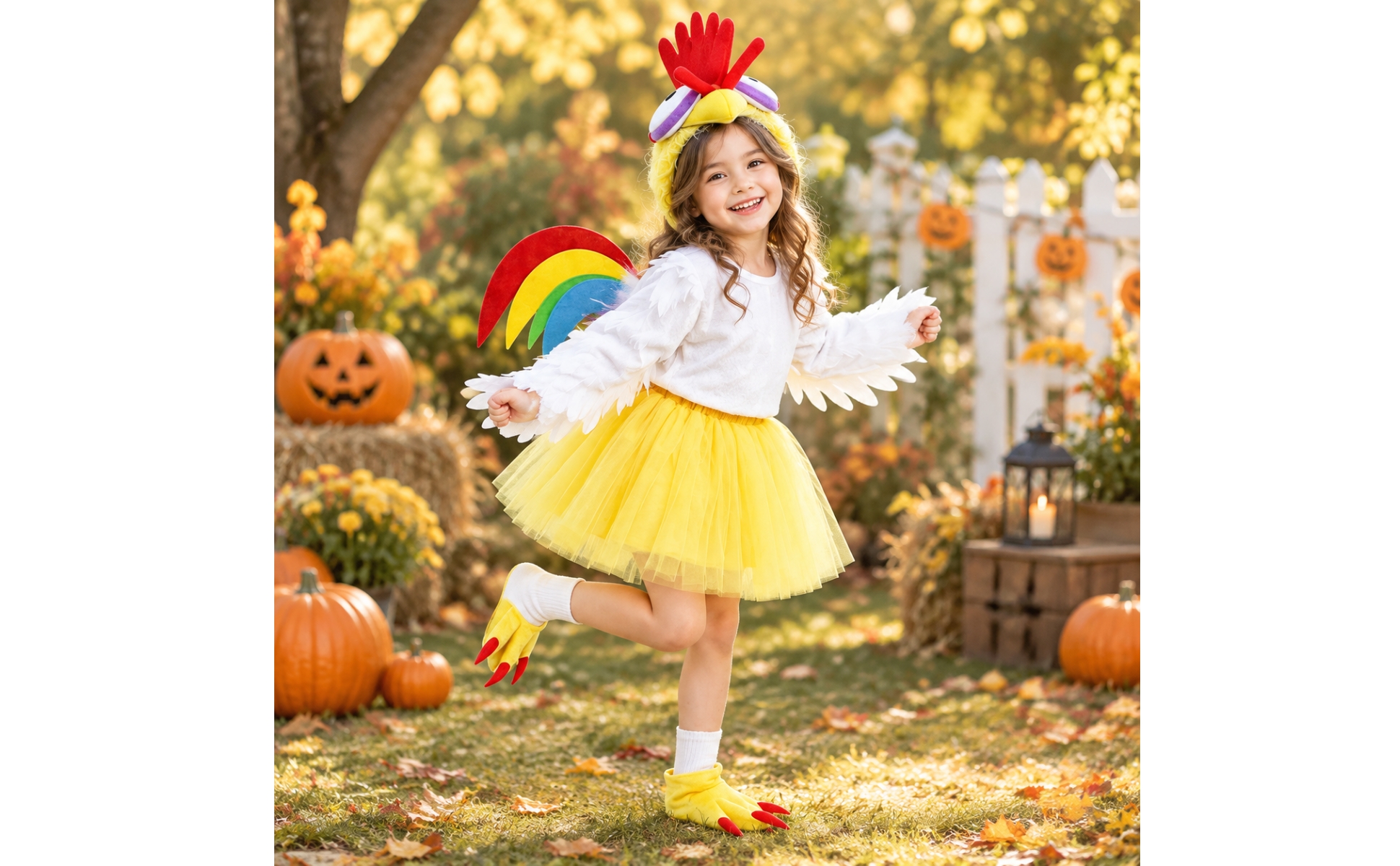 Rooster Face Costume Headband Festive for Halloween Events, Themed Celebrations