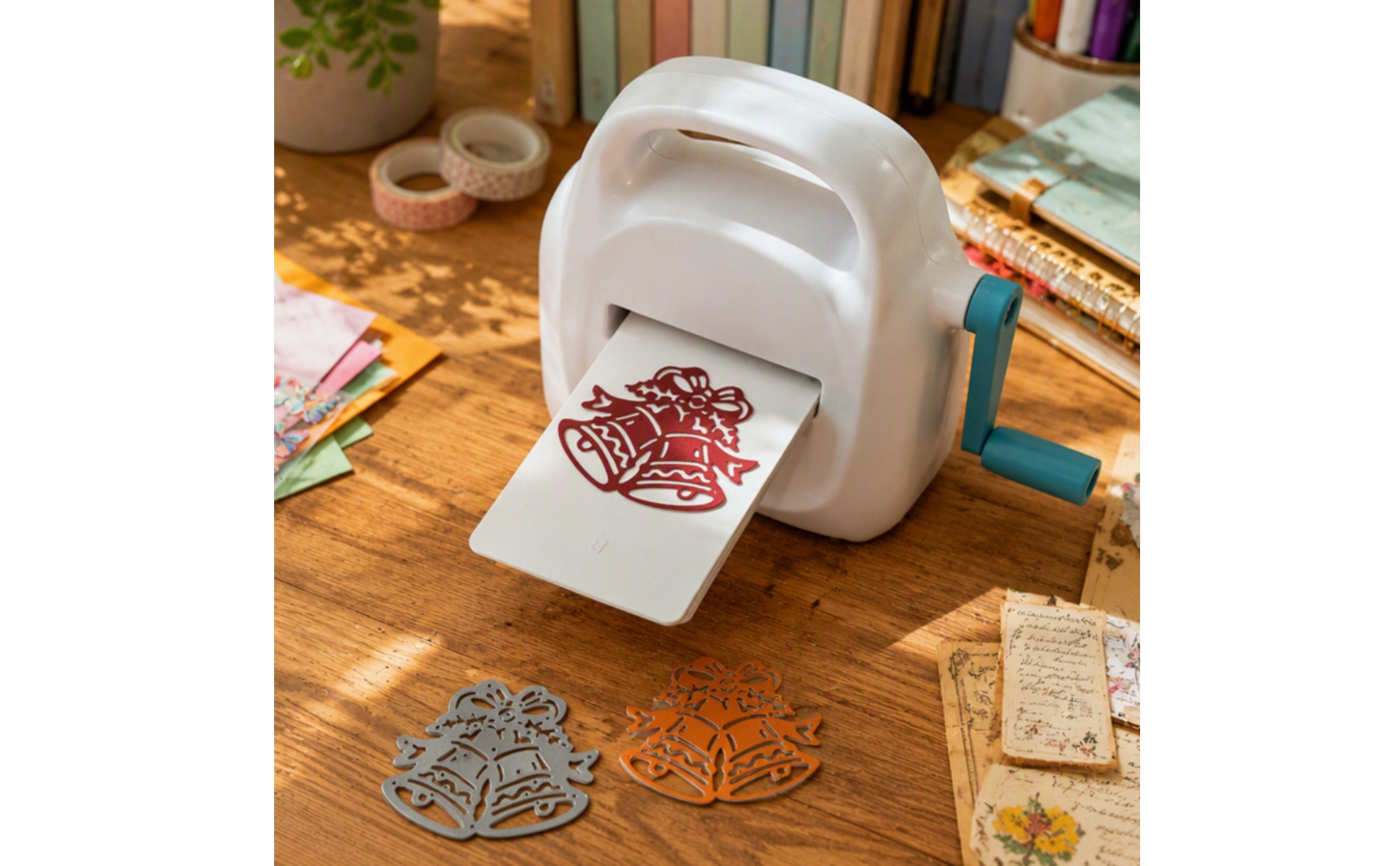Manual Die and Embossing Machine Compact for Scrapbookers, DIY Hobbyists