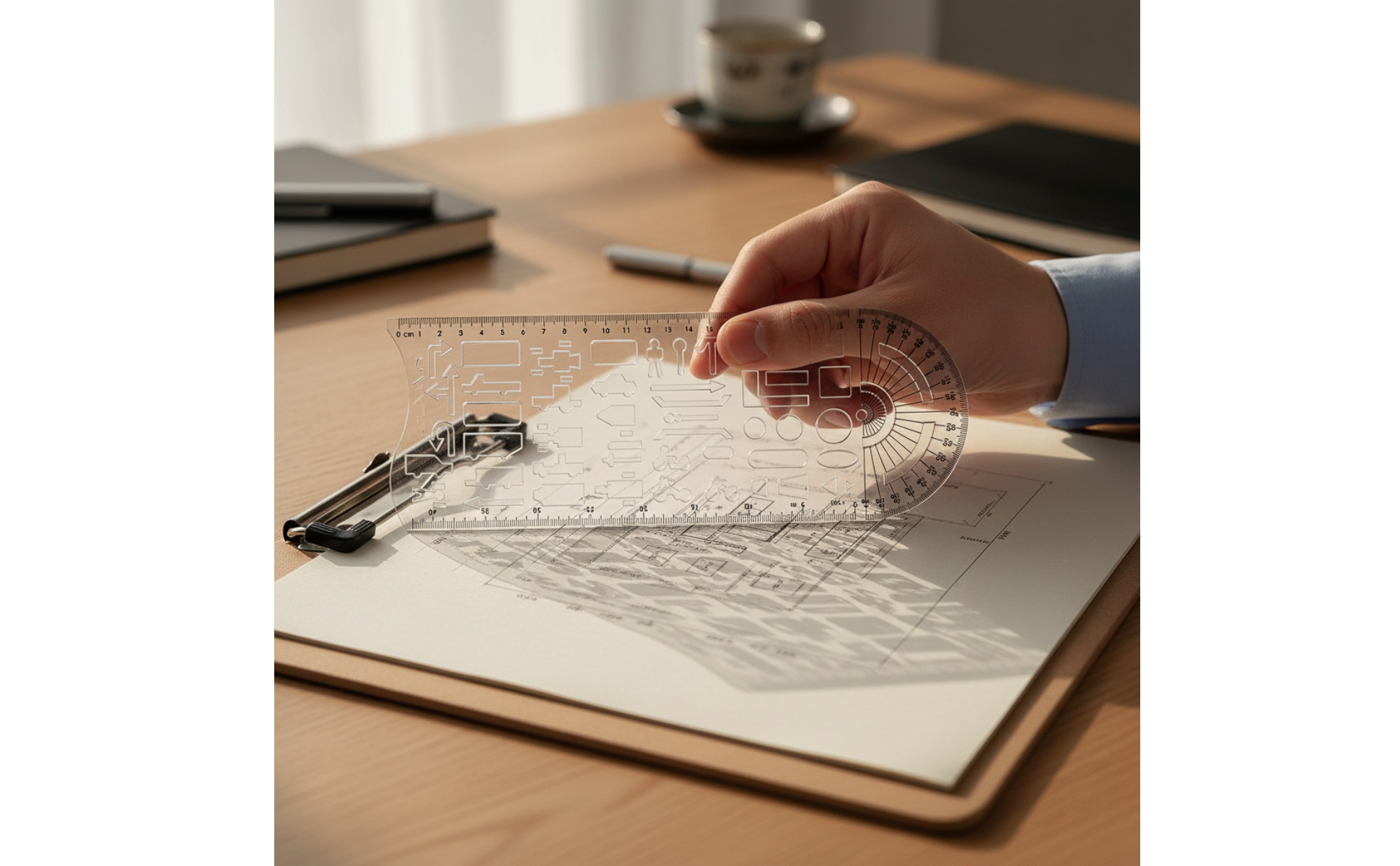 Traffic Template 28 Cm Traffic Accident Drawing Template Ruler White