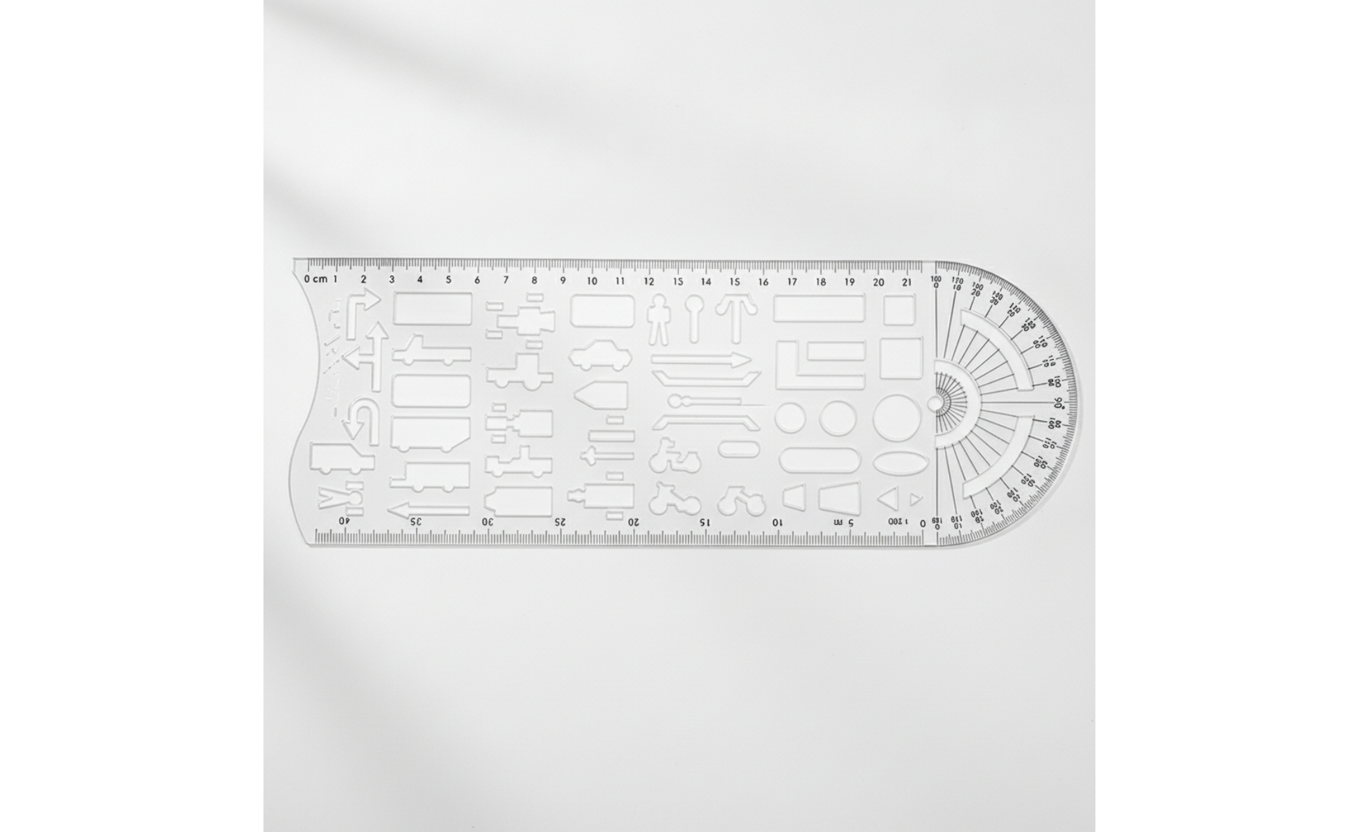 Traffic Template 28 Cm Traffic Accident Drawing Template Ruler White