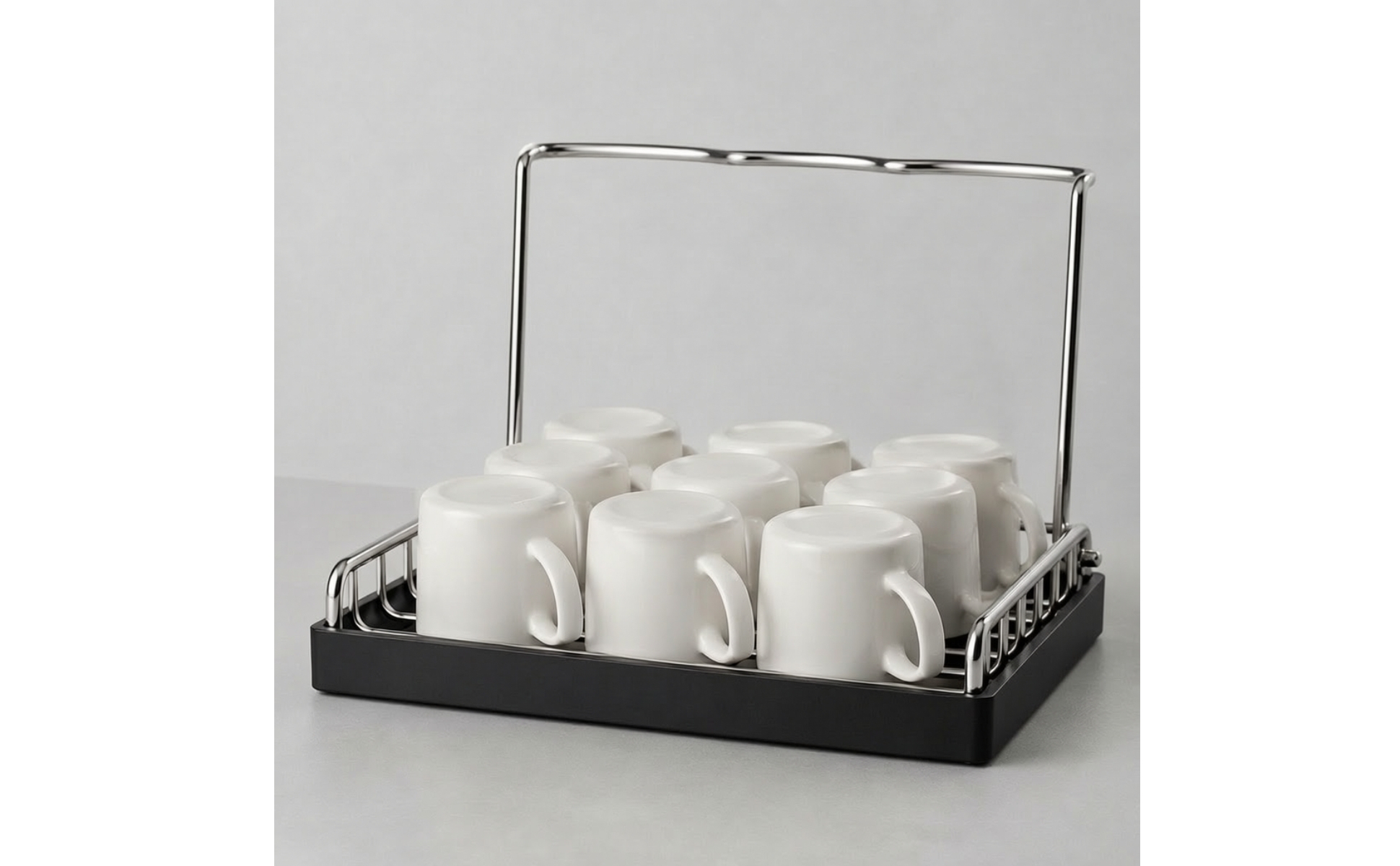 Desktop Cup Draining and Storage Rack Rust-Resistant for Kitchen, Coffee Station