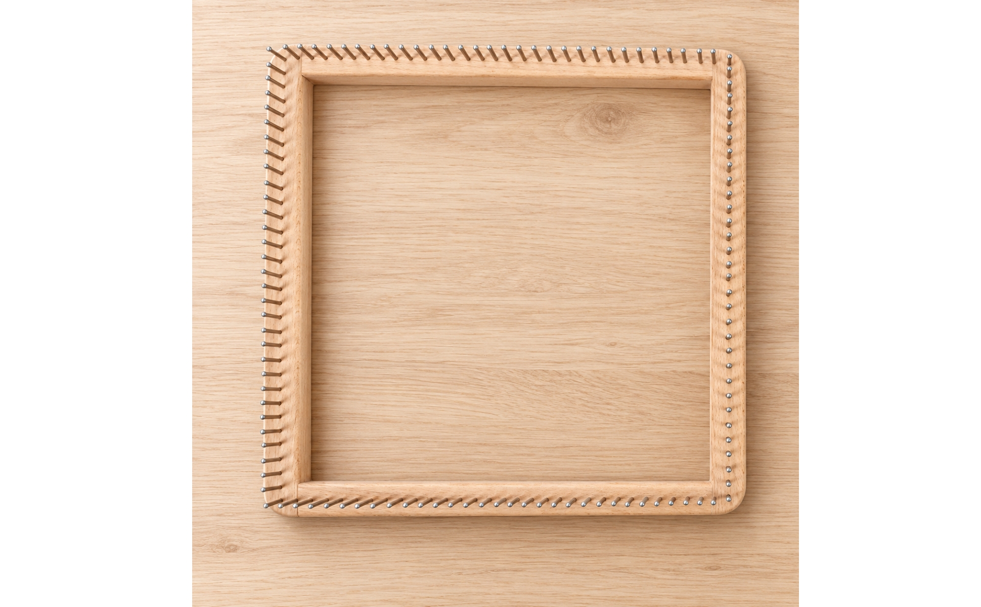 Square Peg Loom with Metal Pegs Versatile Square Knitting Loom Lightweight