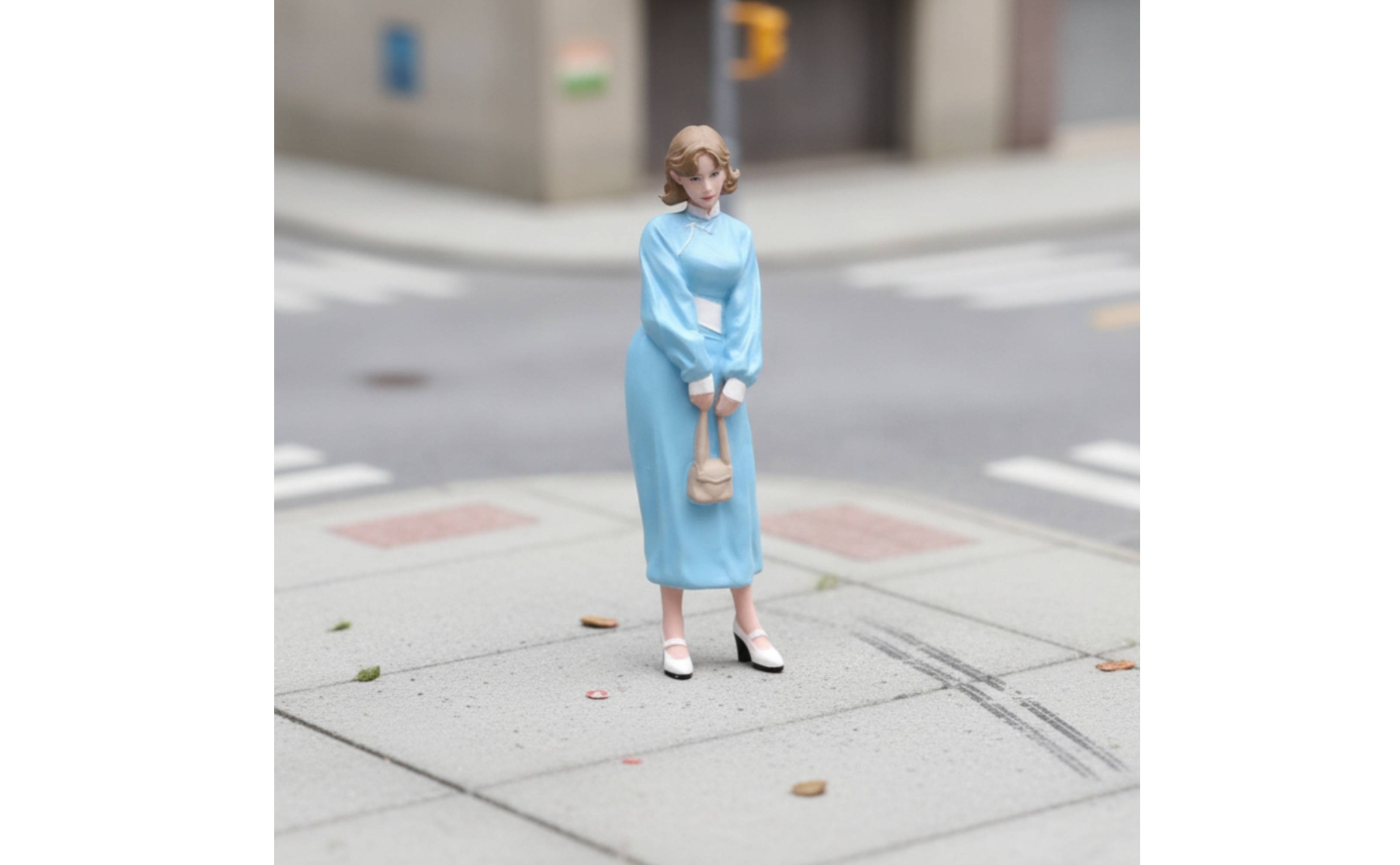 1/18 Scale Resin Figurine Versatile Standing Woman Miniature Figure for Dioramas