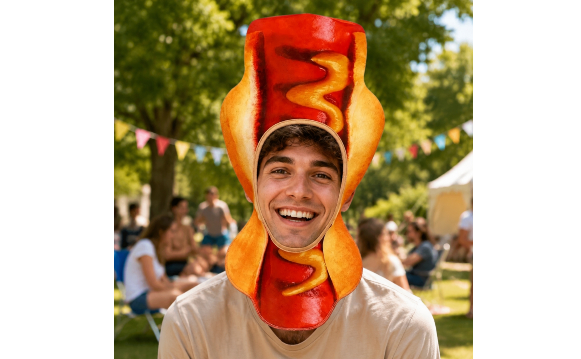 Hot Dog Hat Lightweight Hot Dog Novelty Hat for All Genders for Halloween