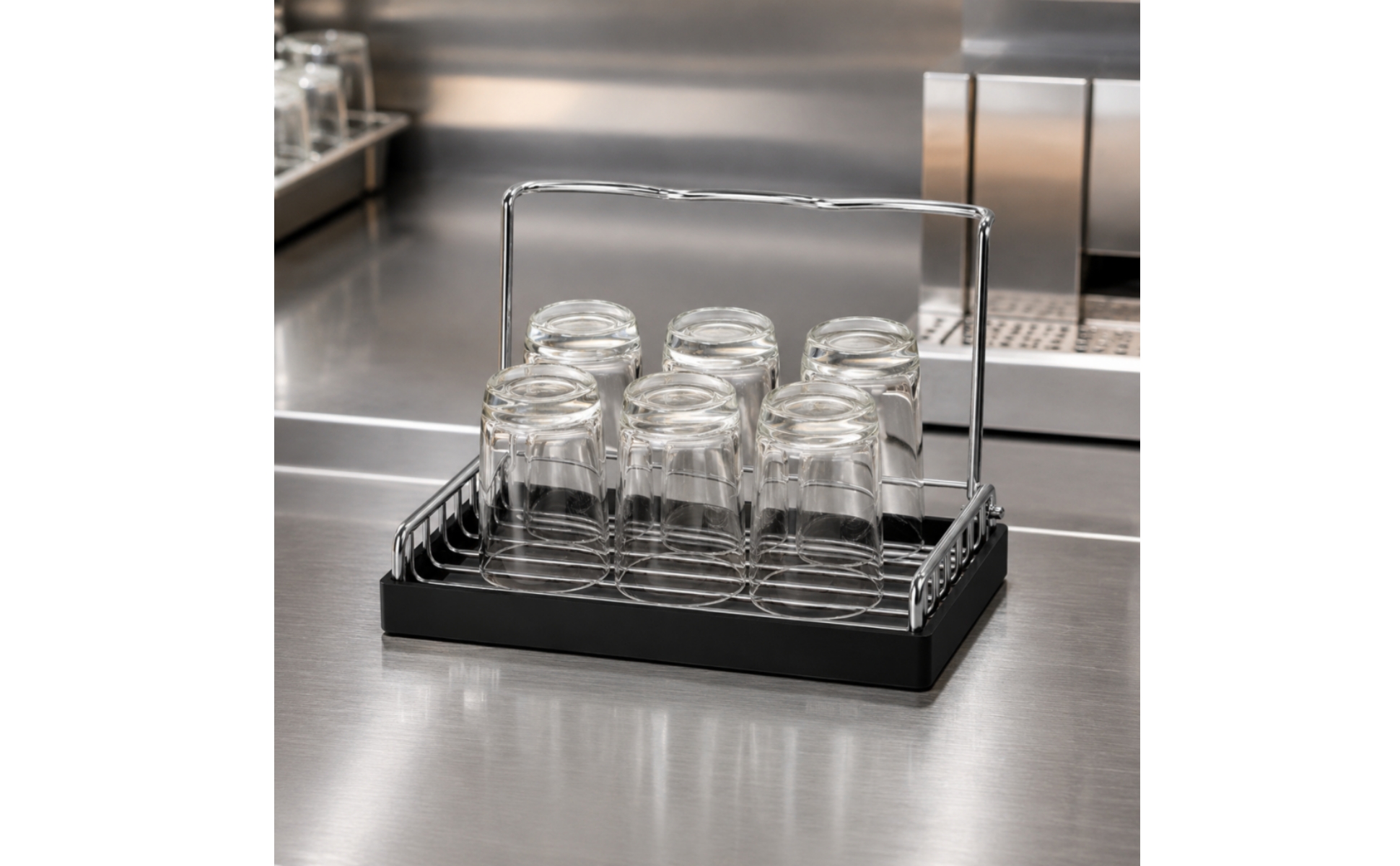 Desktop Cup Draining and Storage Rack Rust-Resistant for Kitchen, Coffee Station