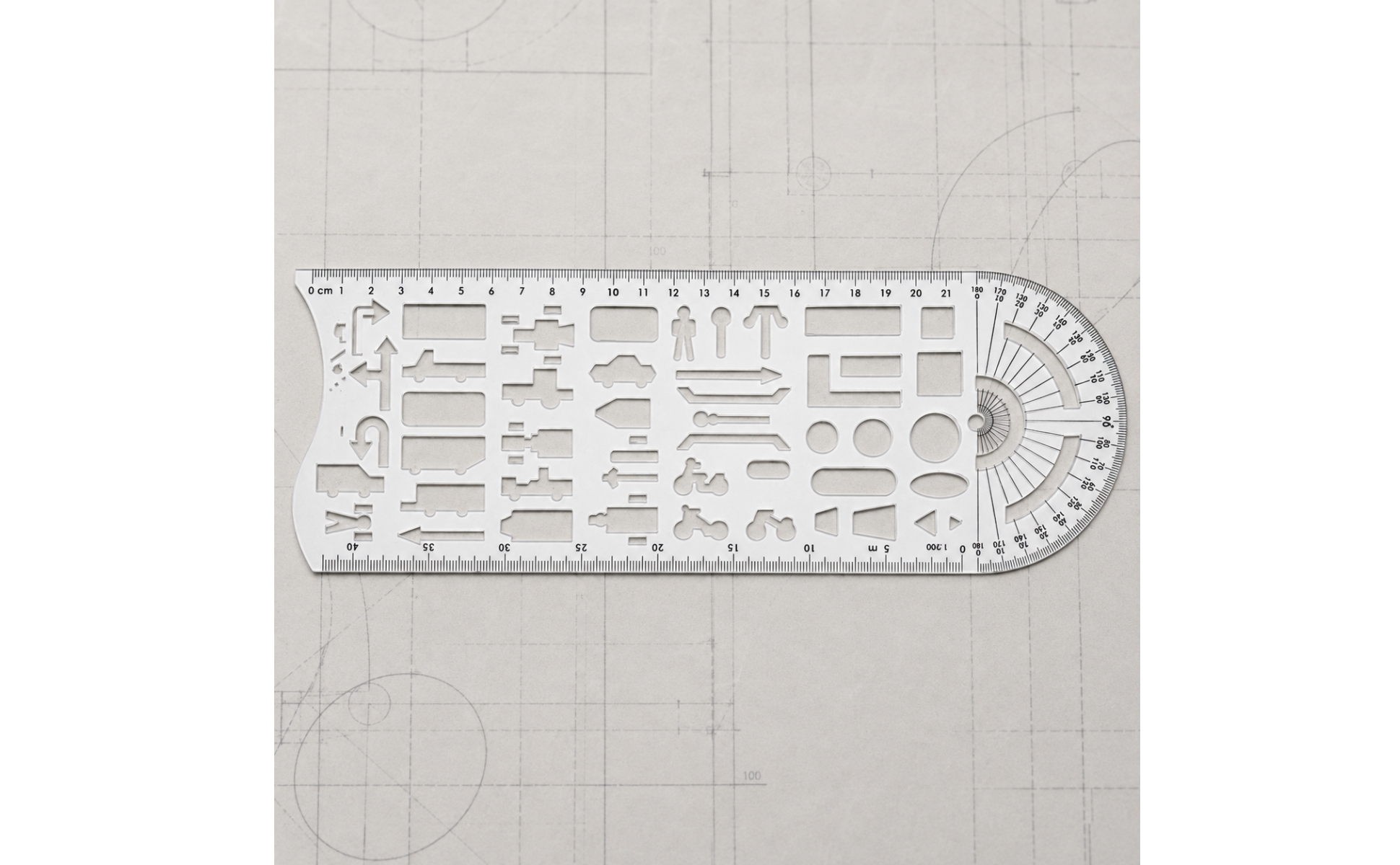 Traffic Template 28 Cm Traffic Accident Drawing Template Ruler White