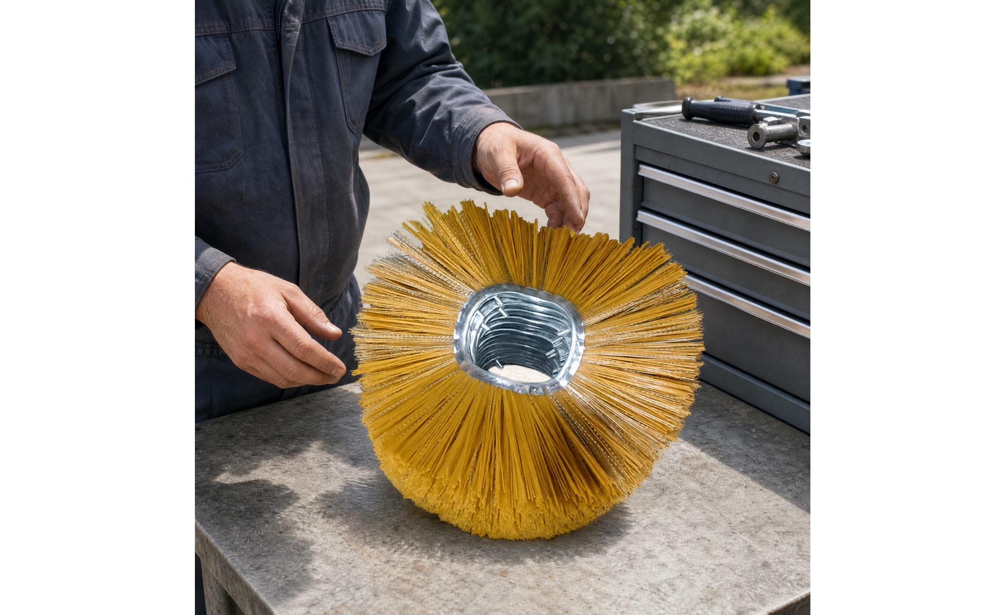 Snow Sweeper Part Dense Bristles Circular Snow Sweeper Brush