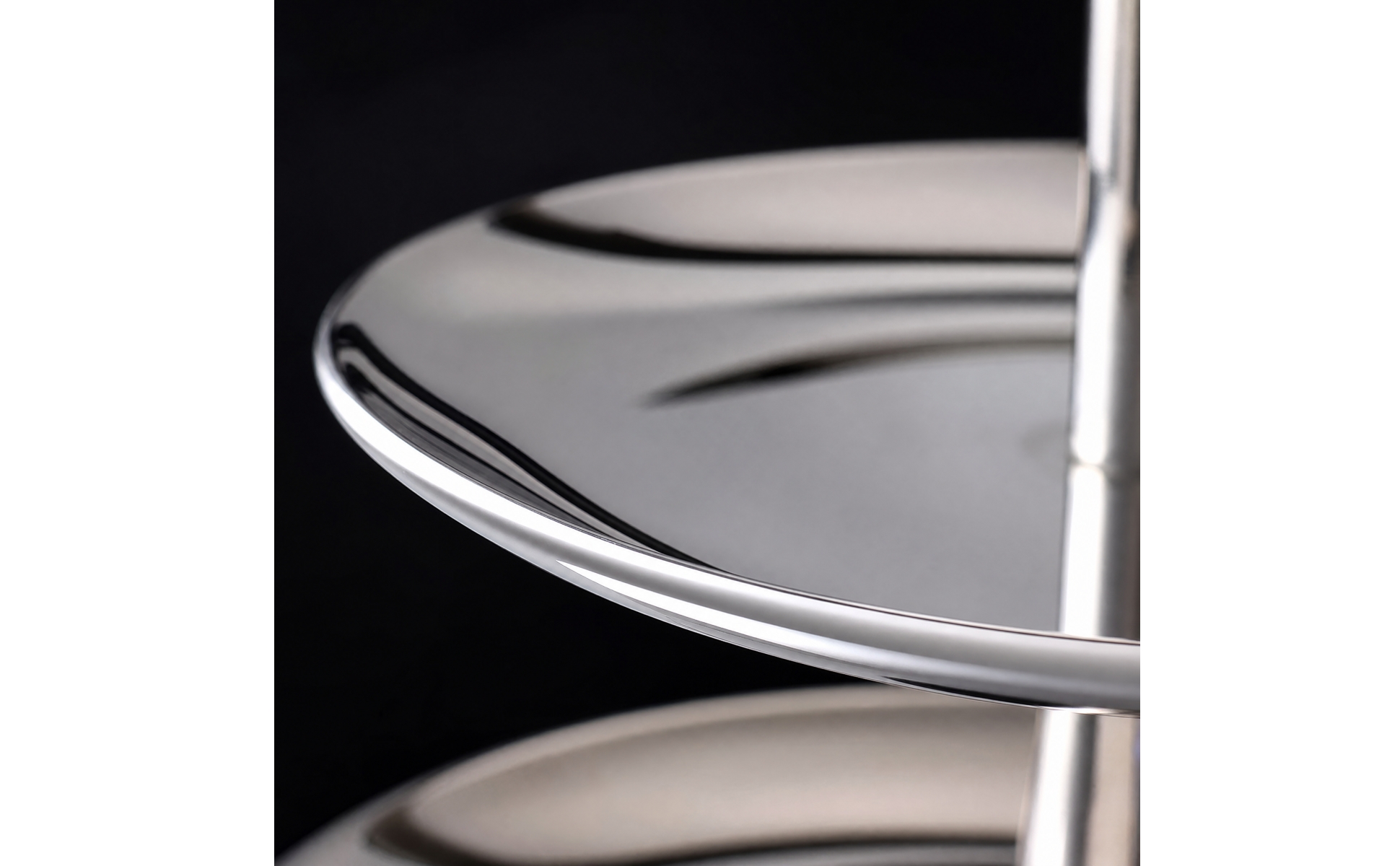 Metal Dessert Stand with Two Trays Silver for Tea Service, Entertaining