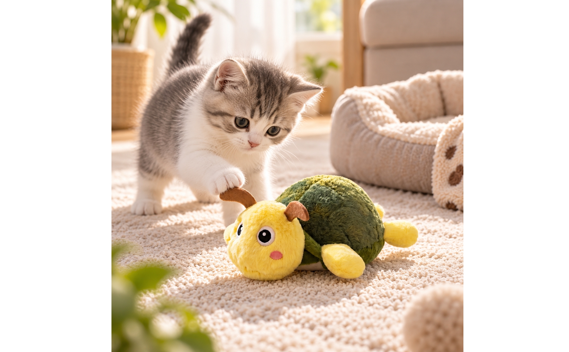 Electronic Soft Toy Pet Toy Interactive Active Moving Pet Soft Toy Toy Automatic