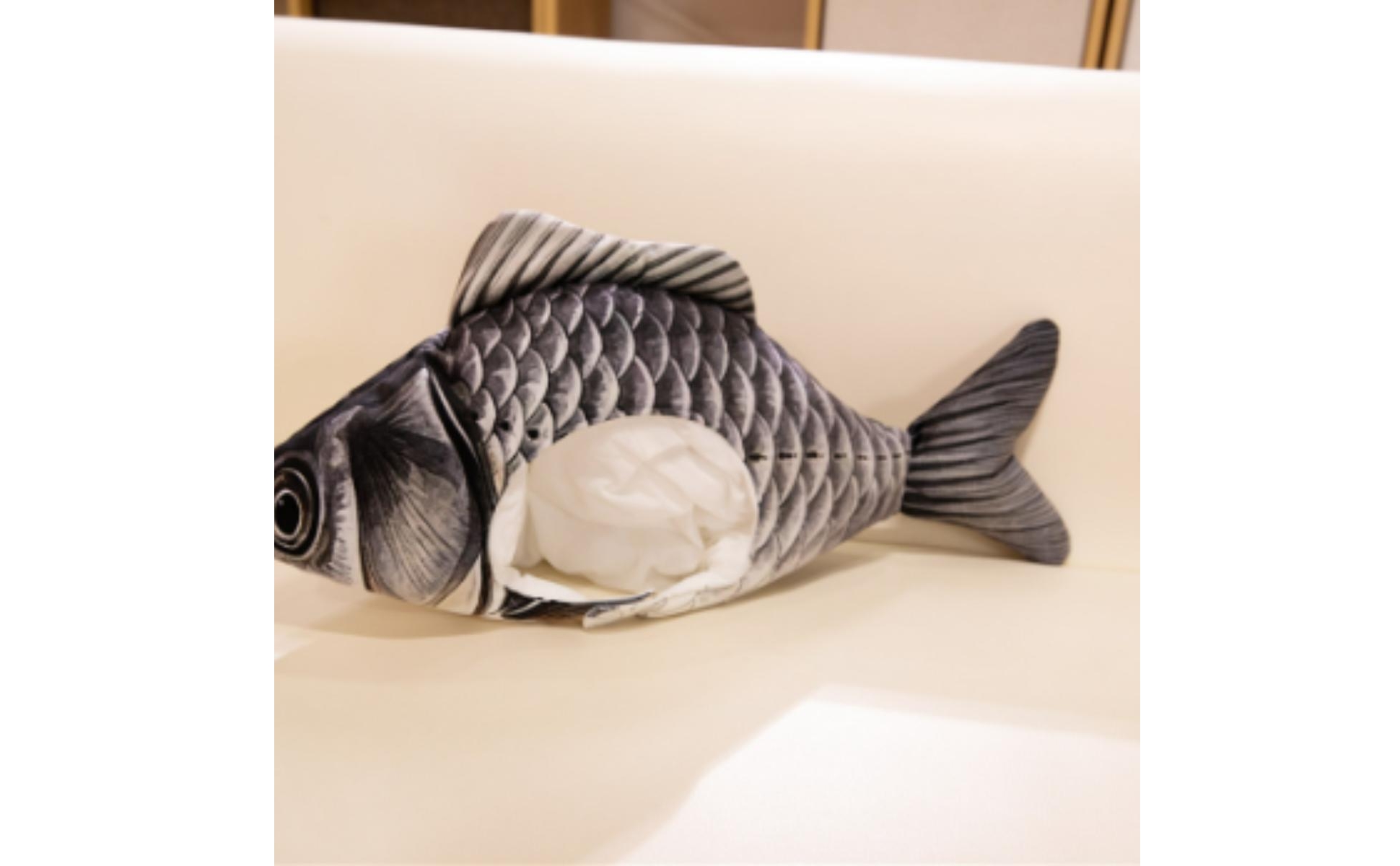 Novelty Fish Headpiece One-Size Fish Head Costume Hat Padded for Photo Sessions