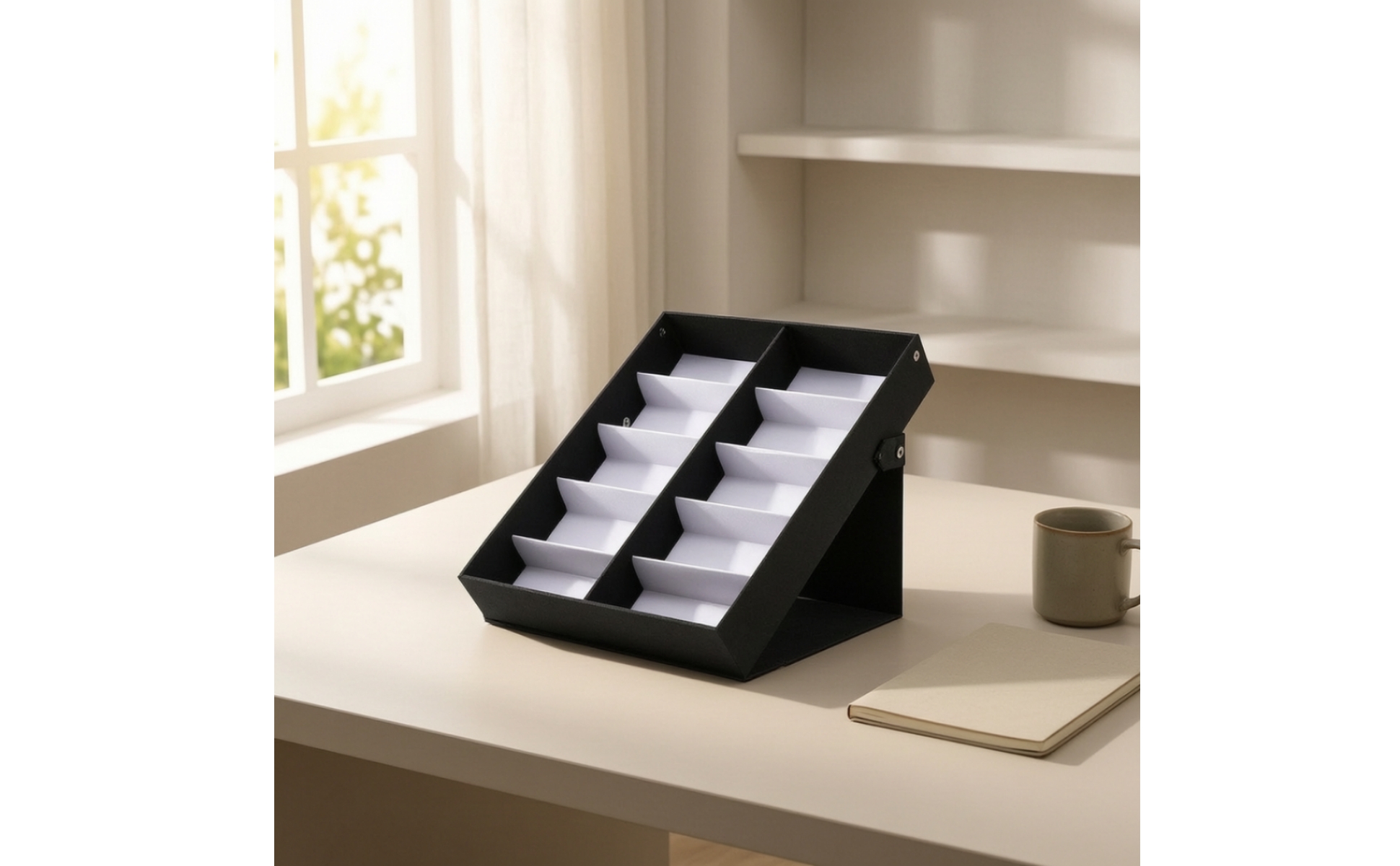 Eyeglass Organizer Freestanding Sunglass Display Sloped for Dressing Table