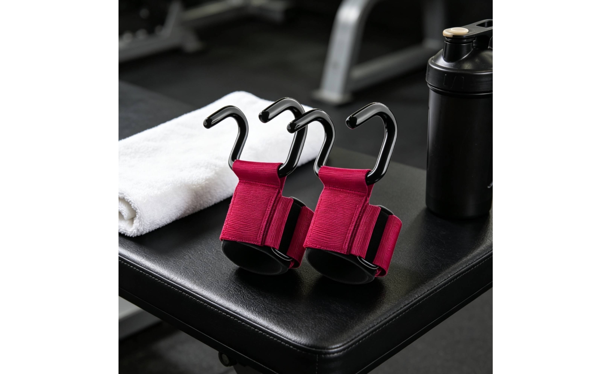 Wrist Hooks Reinforced Wrist-Assist Pull-up Hook Non-Slip for Barbell Exercises