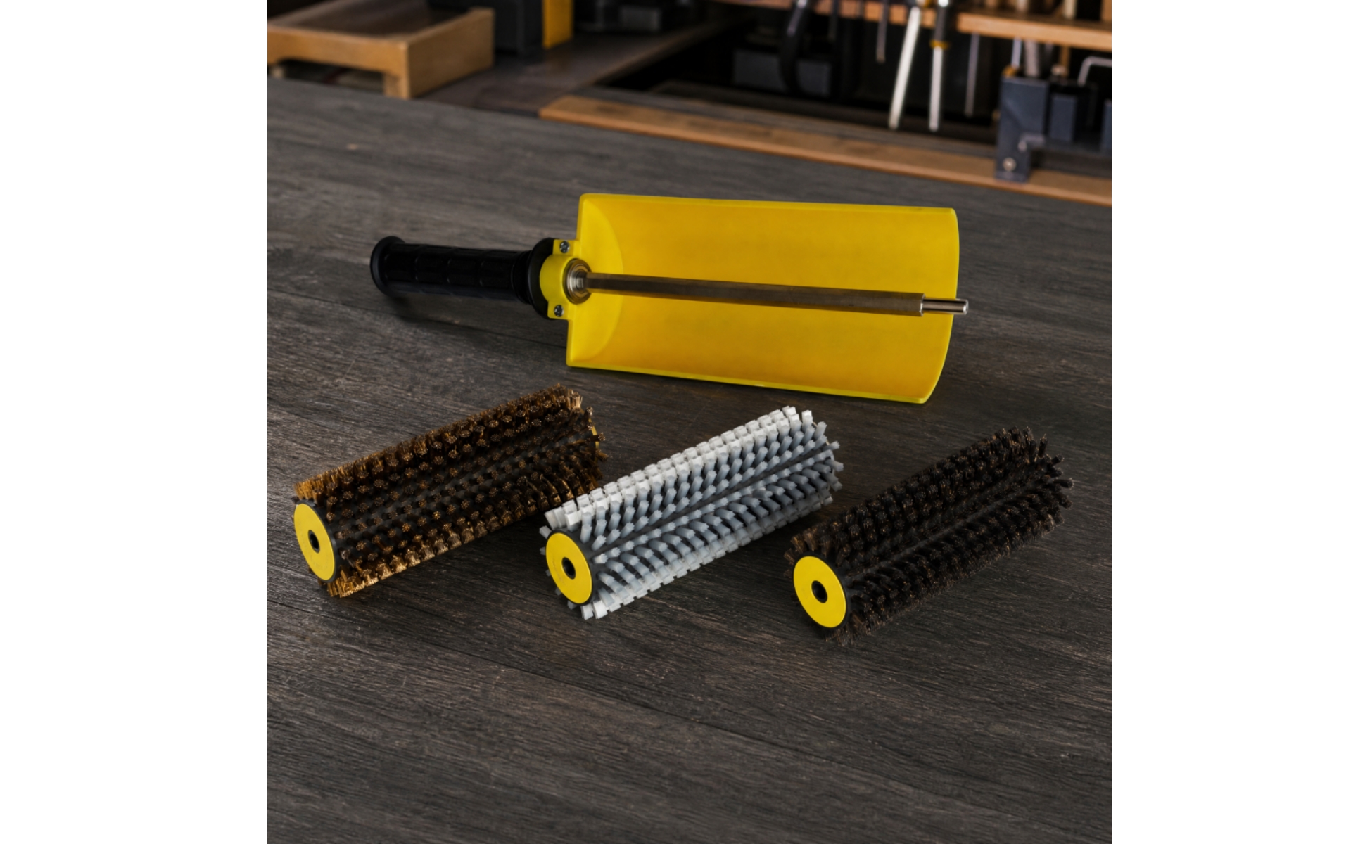 Ski Roto Brush Kit Cylindrical for Tuning Benches, Recreational Skiers