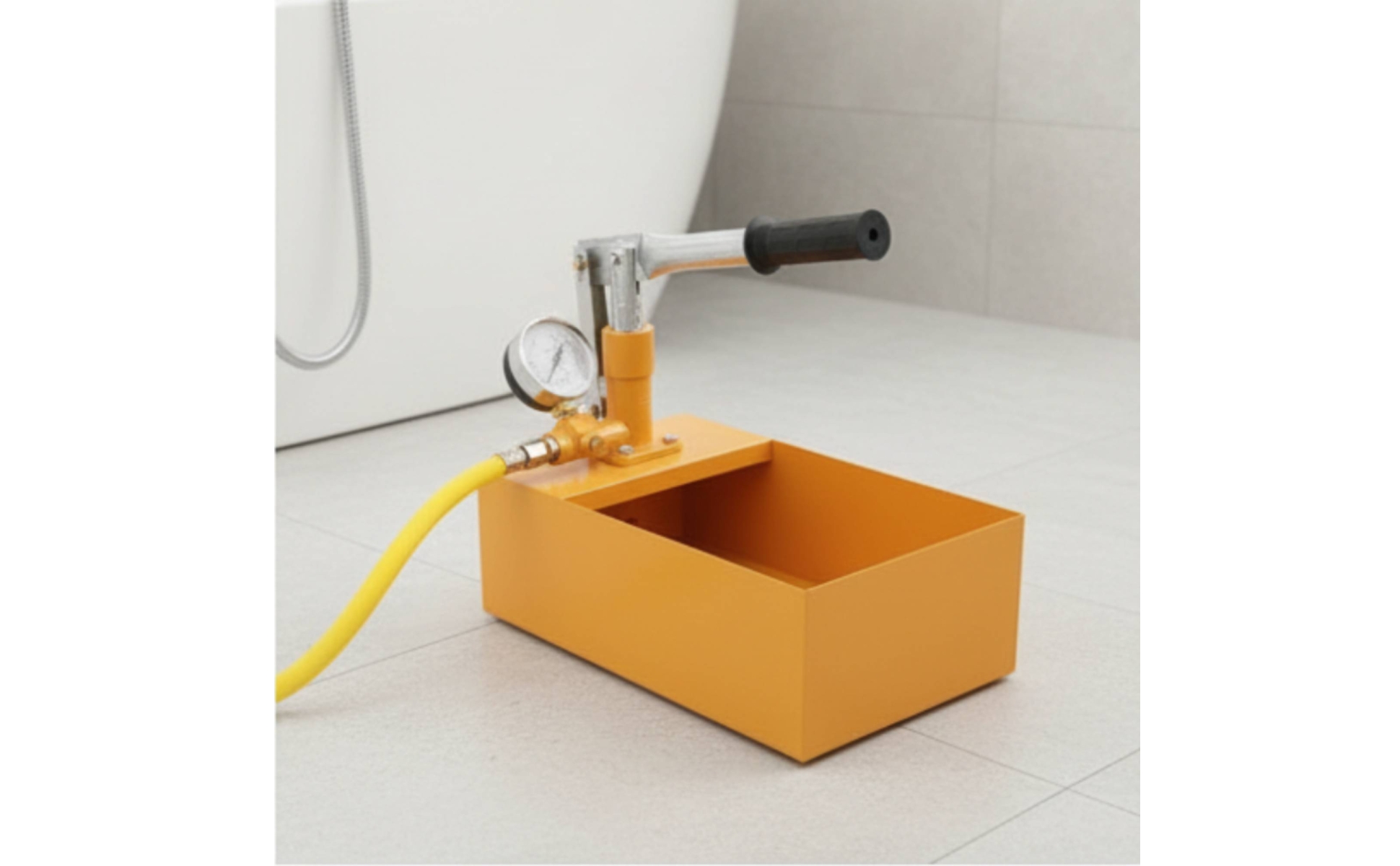 Manual Hydraulic Water Pressure Test Pump No Power Required for Small Workshop