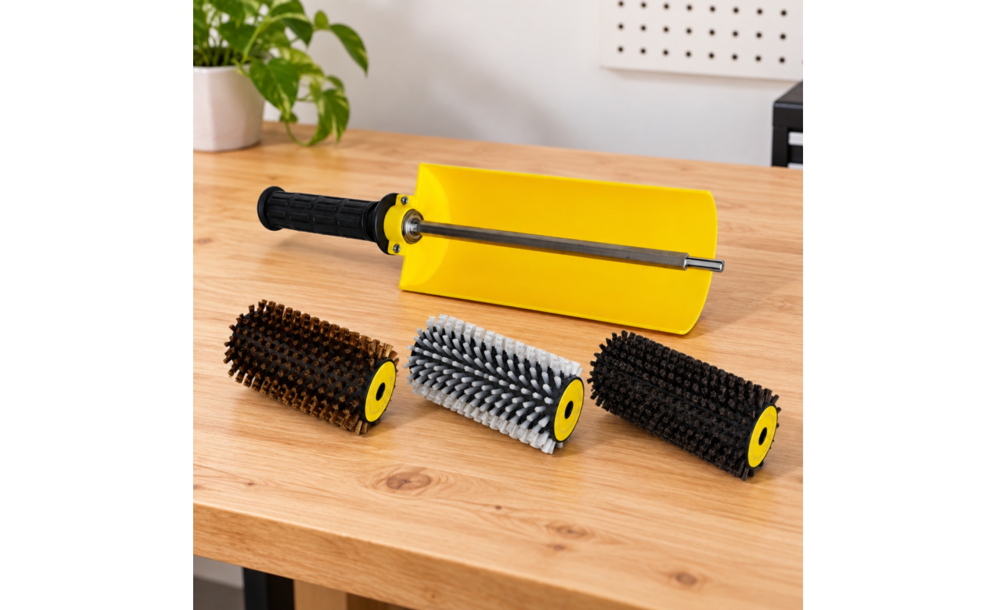 Ski Roto Brush Kit Cylindrical for Tuning Benches, Recreational Skiers