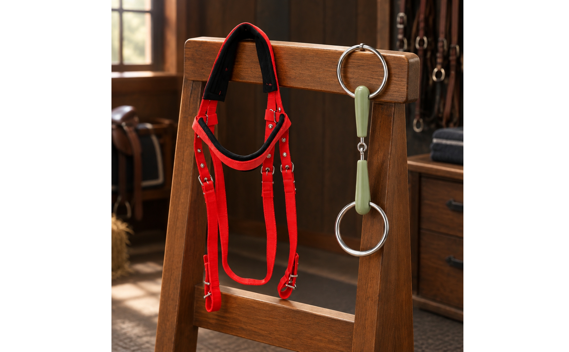 Two-Piece Bridle Set for Arena Work, Controlled Exercise, Equestrian Riders