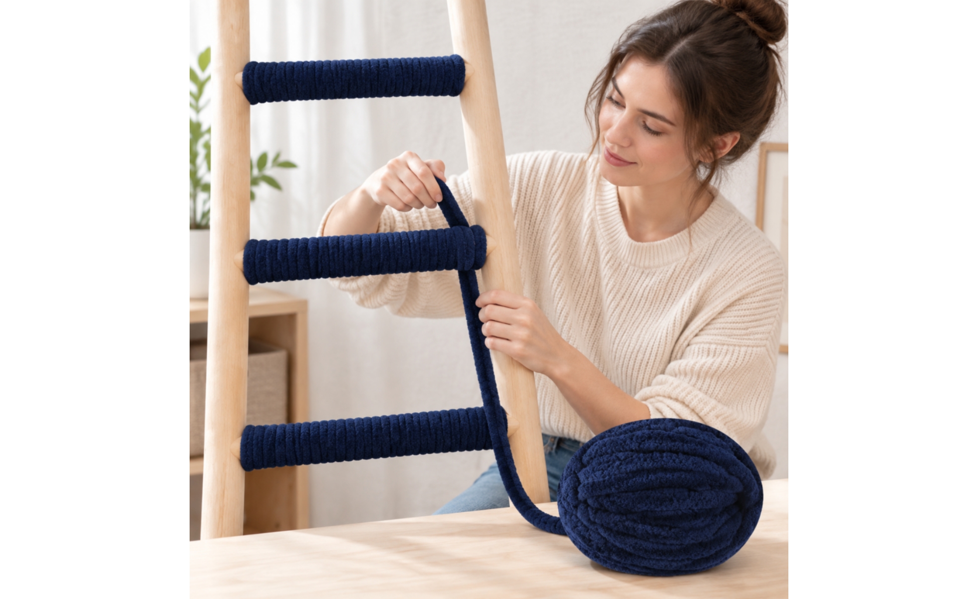 Yarn Soft Soft Fuzzy Yarn Ball Cozy for Dormitory Space Modifications