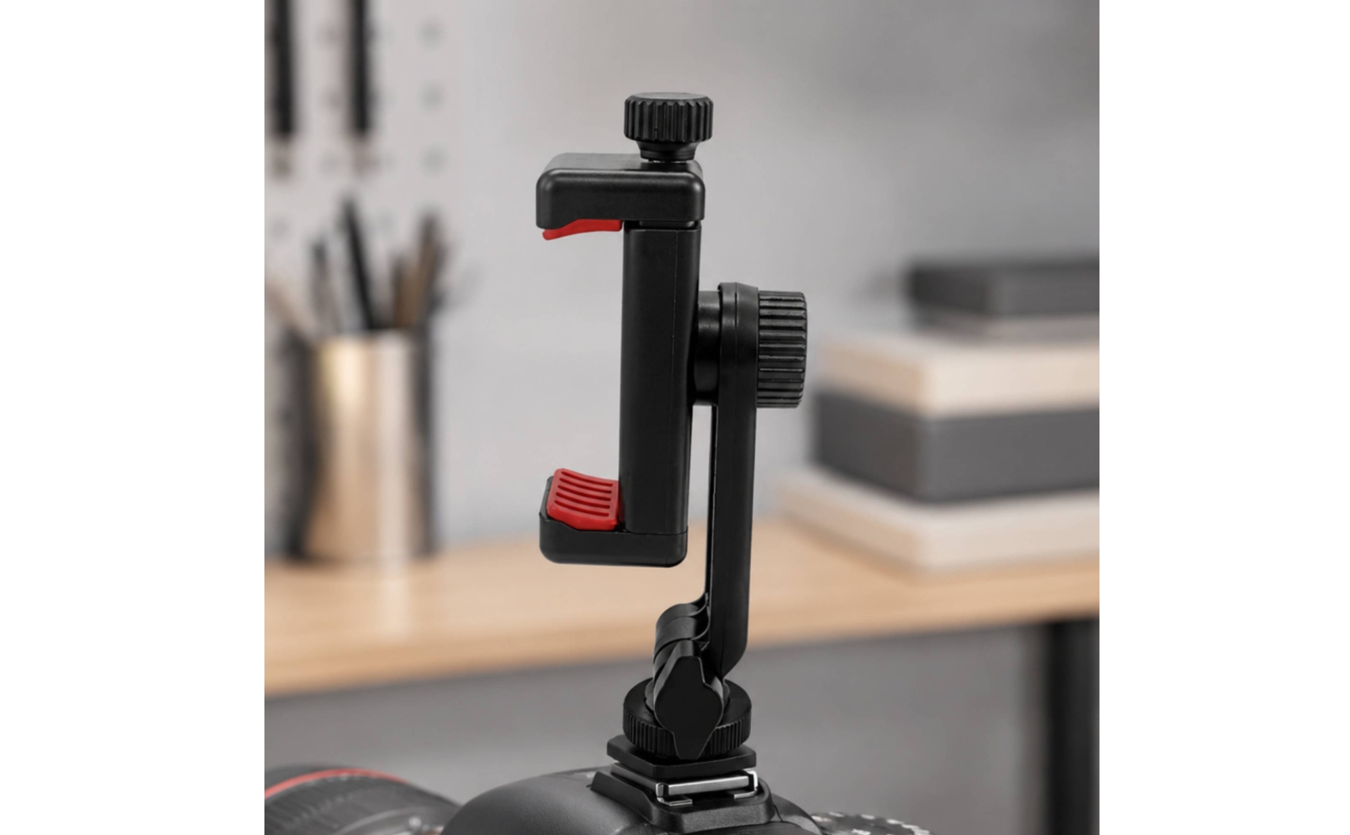 Rotating Hot-Shoe Smartphone Holder Non-Slip for Content Creators, Livestreamers