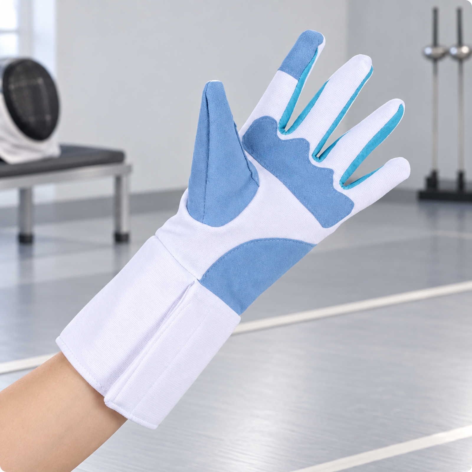 Linkshändiger Fecht-Trainingshandschuh Gepolstert für Waffenführung