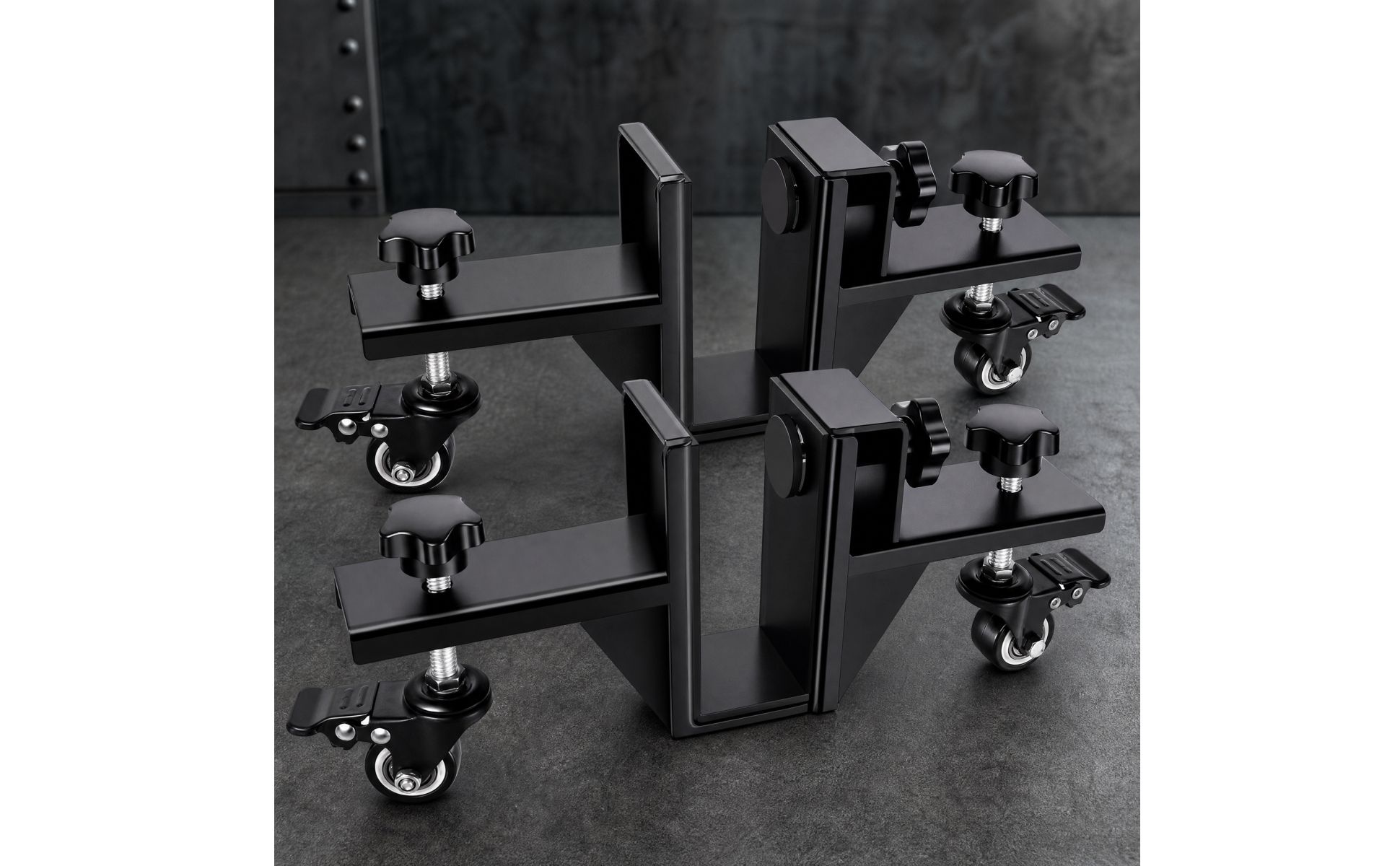 2 Pieces Iron Moving Dolly Cart Heavy-Duty Iron Door-Panel Moving Dolly