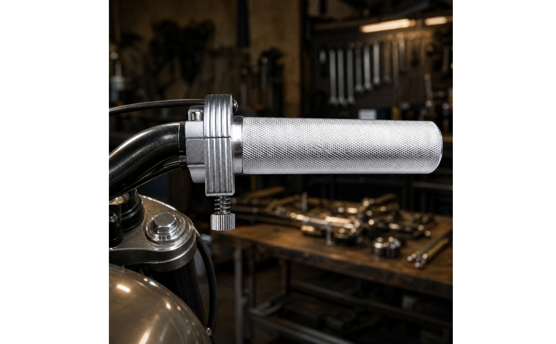 Knurled Motorcycle Throttle Assembly Long-Lasting