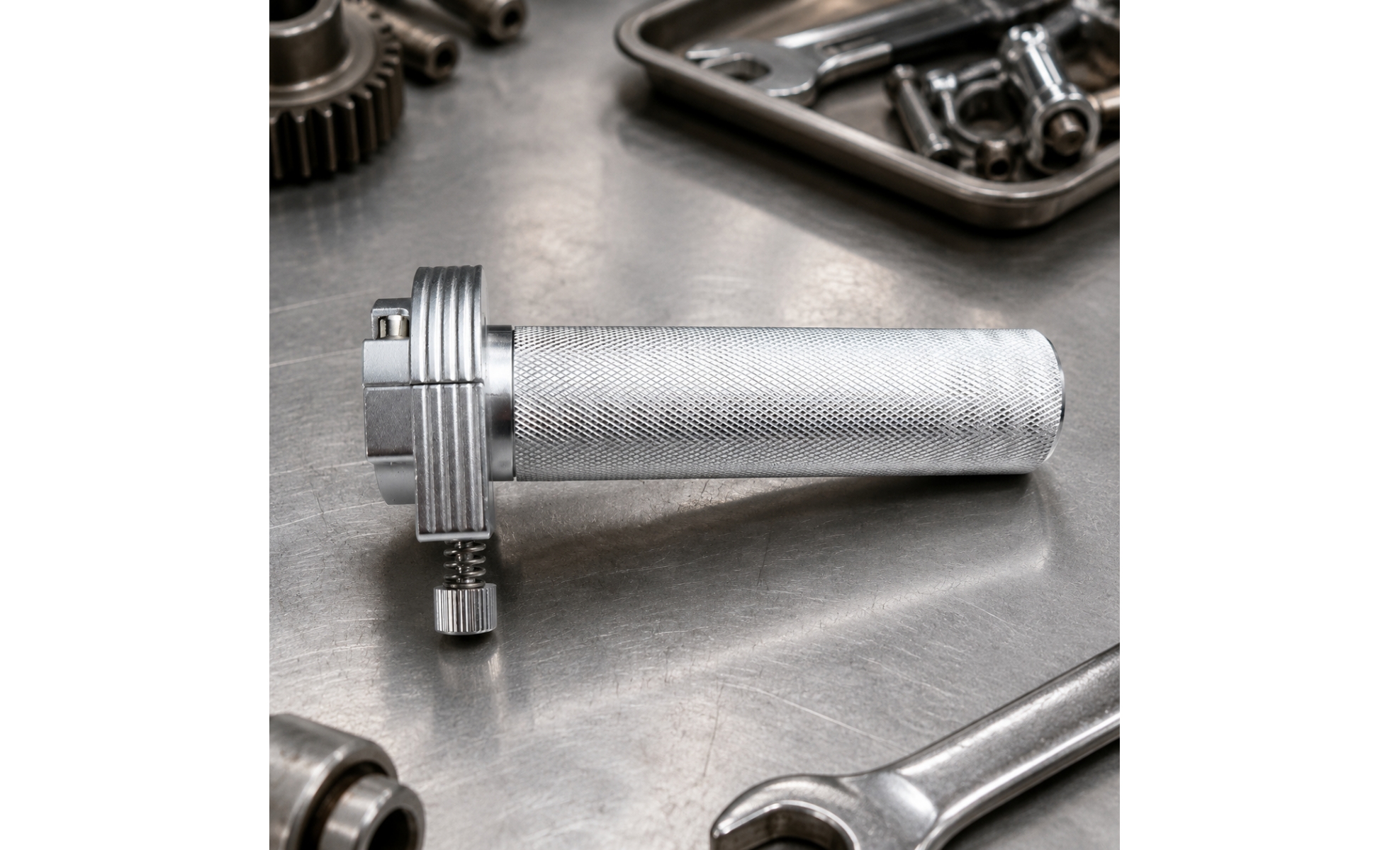 Knurled Motorcycle Throttle Assembly Long-Lasting