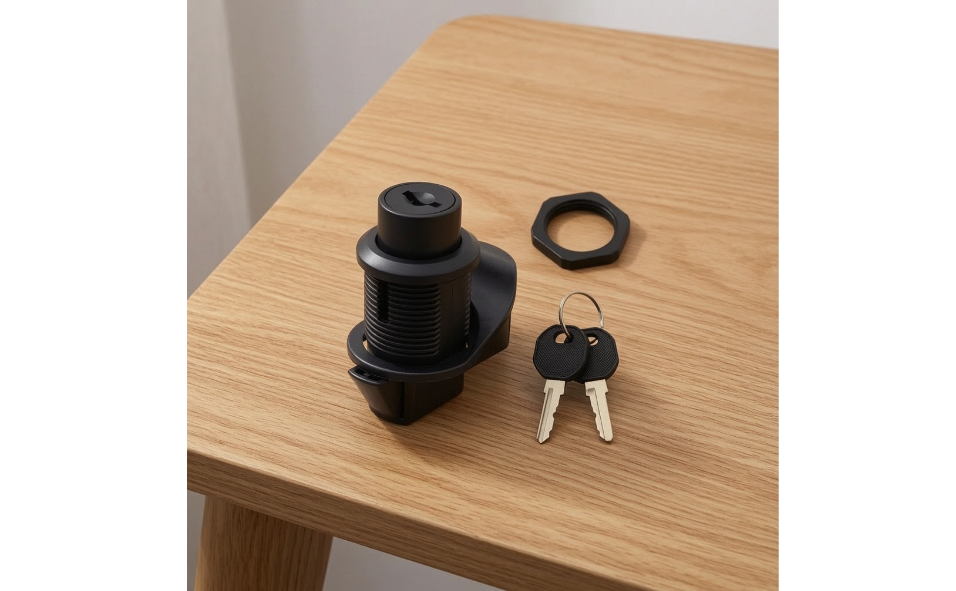 Lock Spring-Return Recessed Push-Button Cam Lock Compact for Marine Use