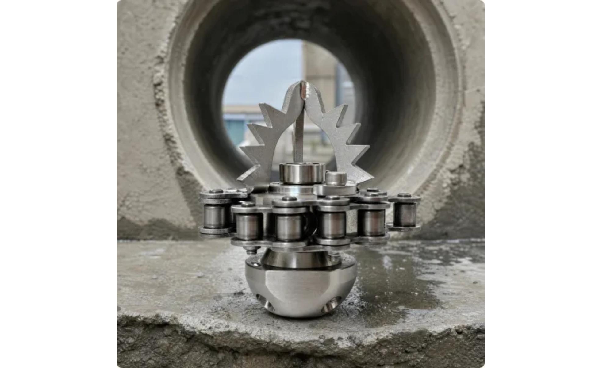 Rotary Drain-Cleaning Nozzle Easy to Install for Tree Root Removal, Plumbers