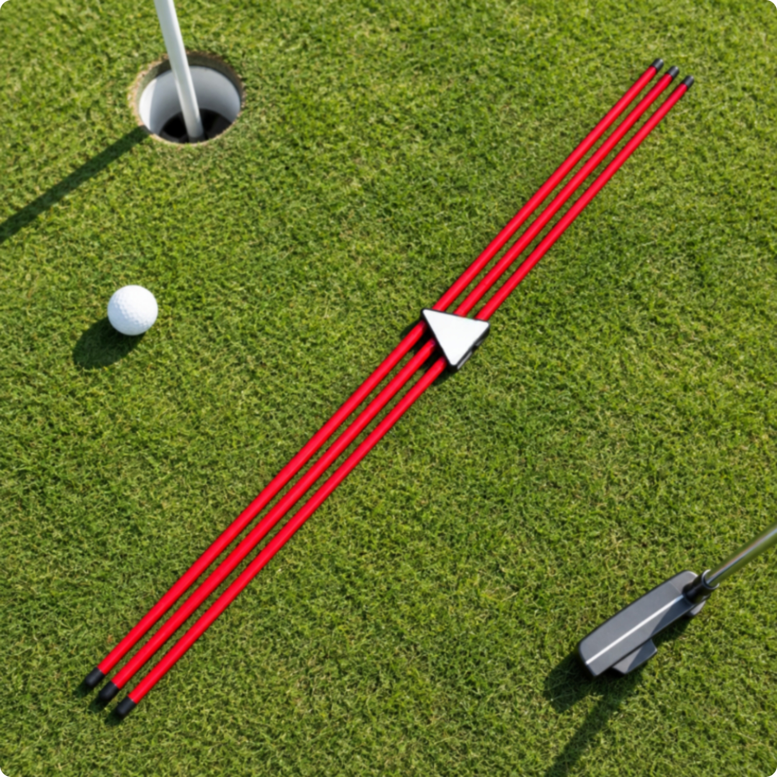 Golf-Schwungtrainer mit Gummikappen leicht für Heimübung