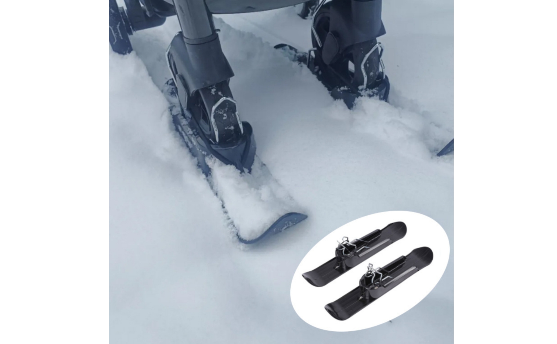 Skiaufsatz mit Metallhalterung einfach zu installieren Kinderwagen-Ski