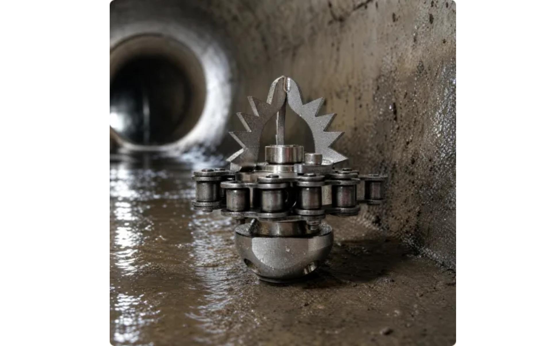 Rotary Drain-Cleaning Nozzle Easy to Install for Tree Root Removal, Plumbers