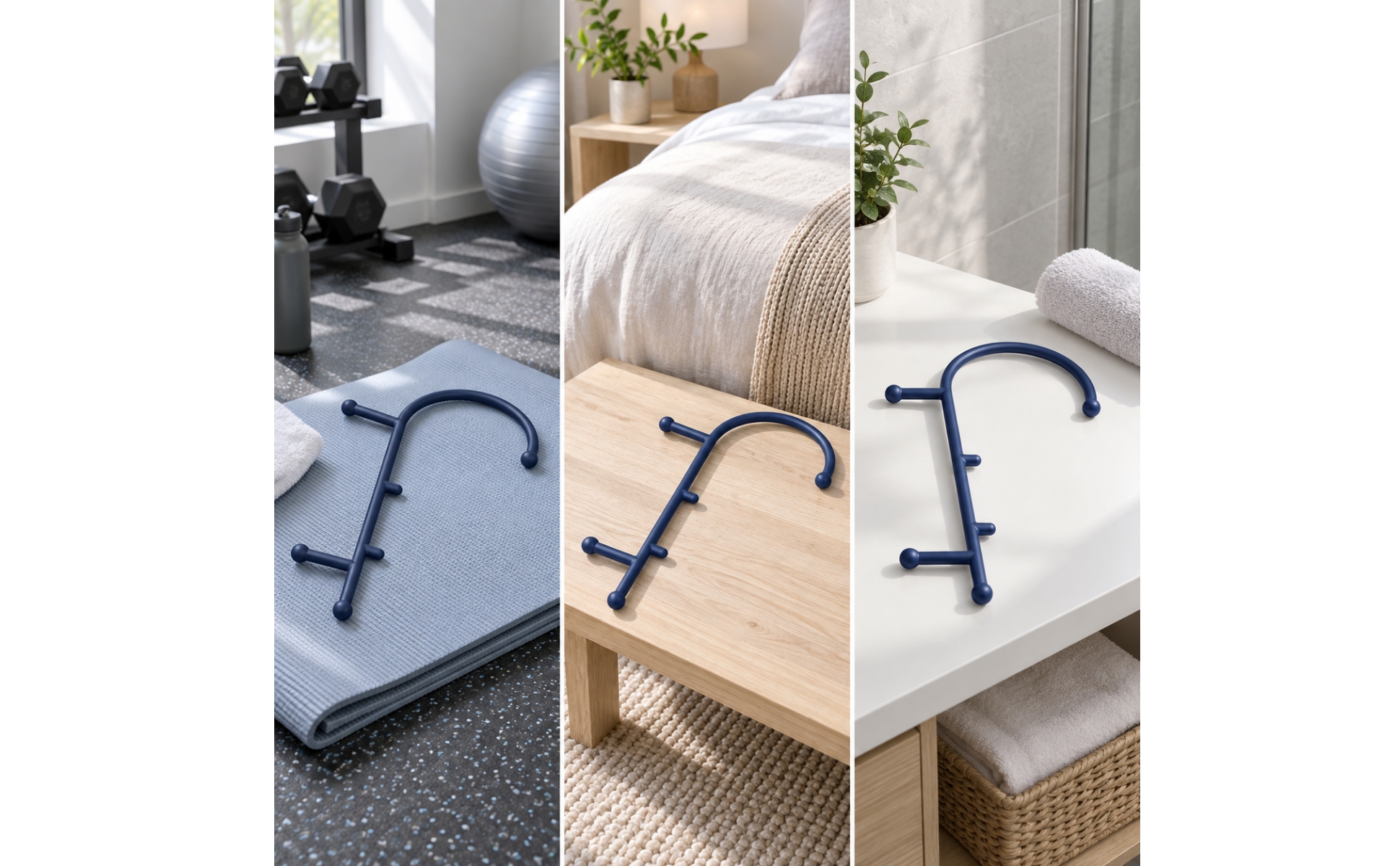 Massagestab mit Haken Handgehalten Massagestab mit Noppen Ergonomisch für Büro