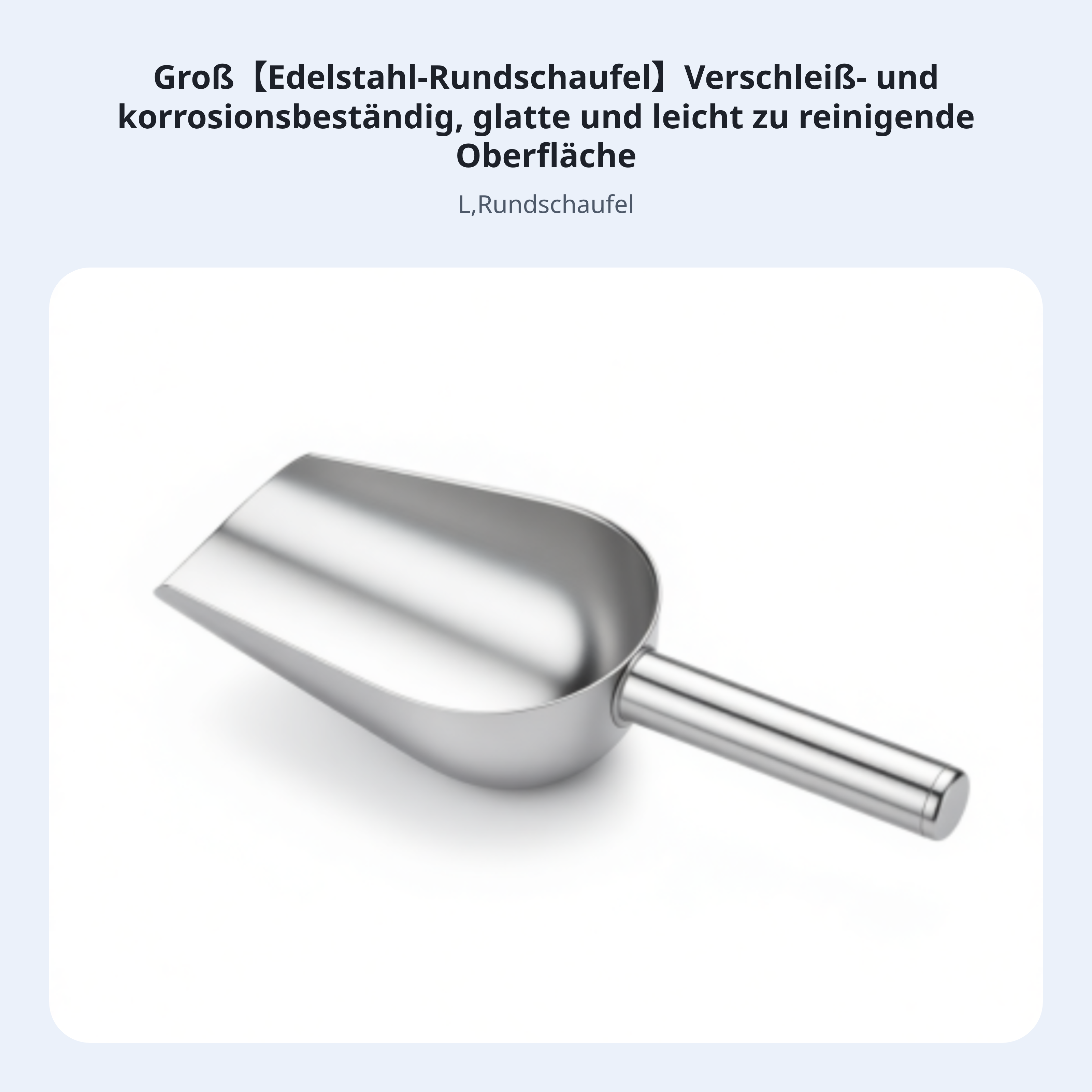Edelstahl-Eisschaufel für Mehl