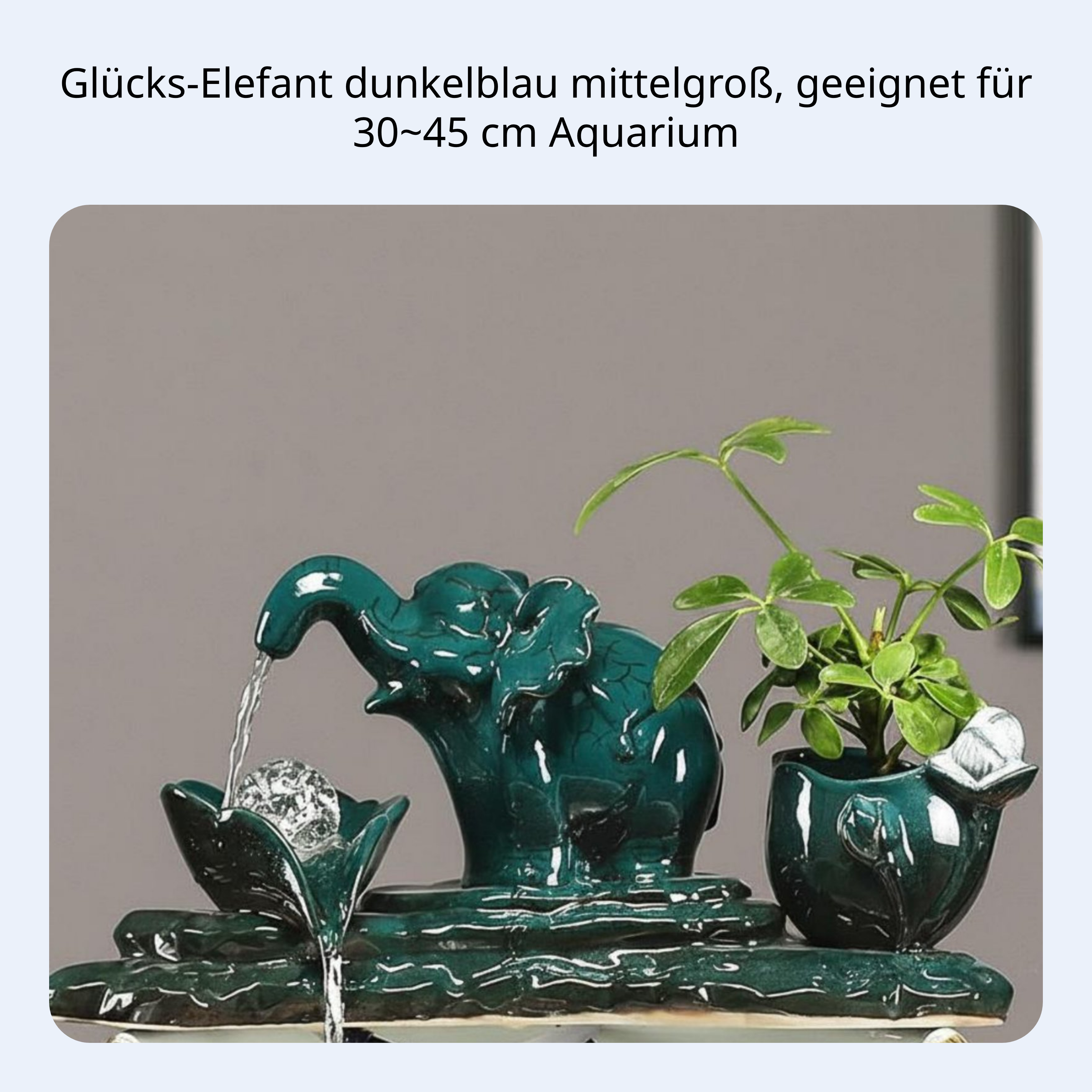 Keramik Deko Brunnen mit Zirkulierendem Wasser und Filter - Picture 10 of 11