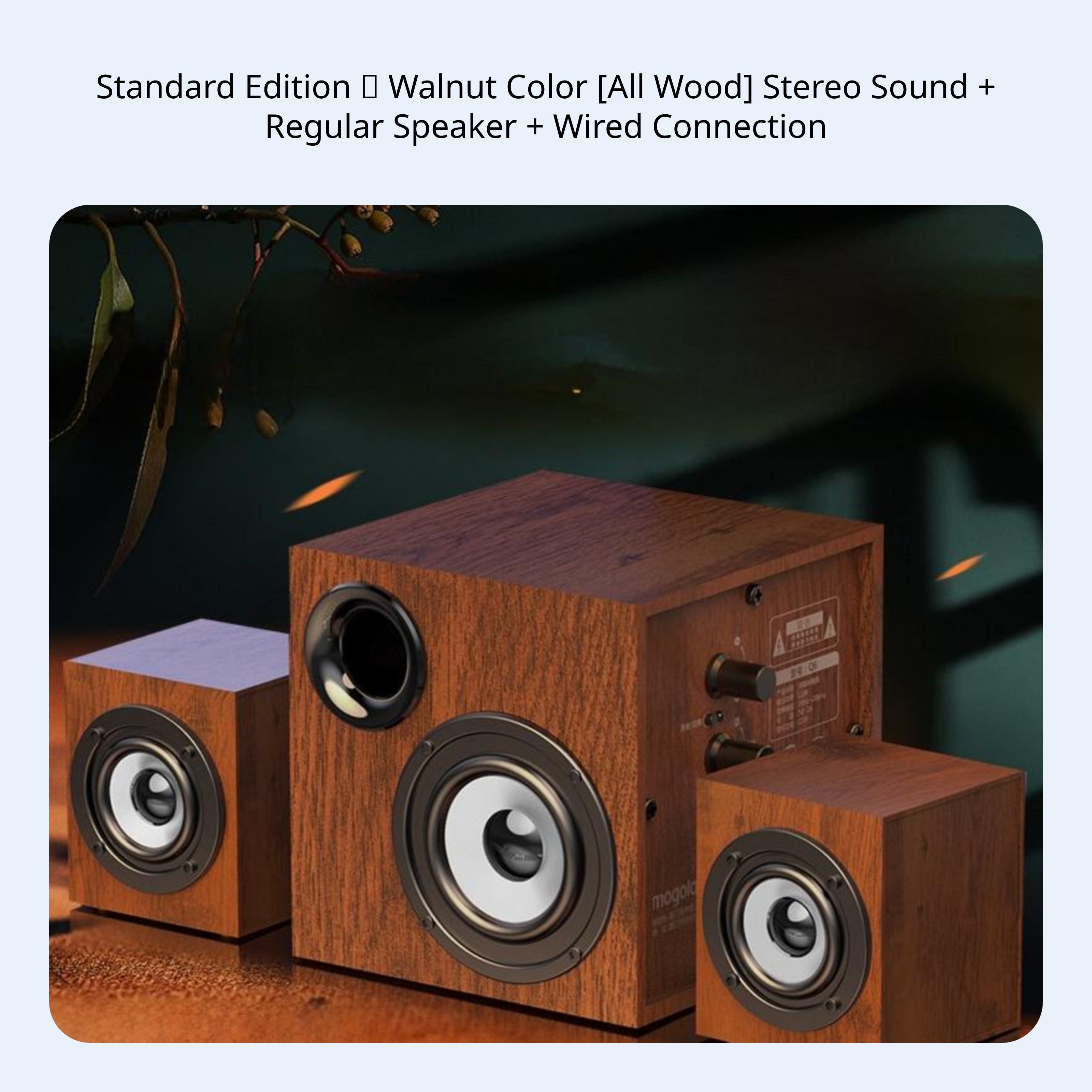Bluetooth Computer Speaker with Subwoofer, Wooden Stereo - Picture 6 of 10