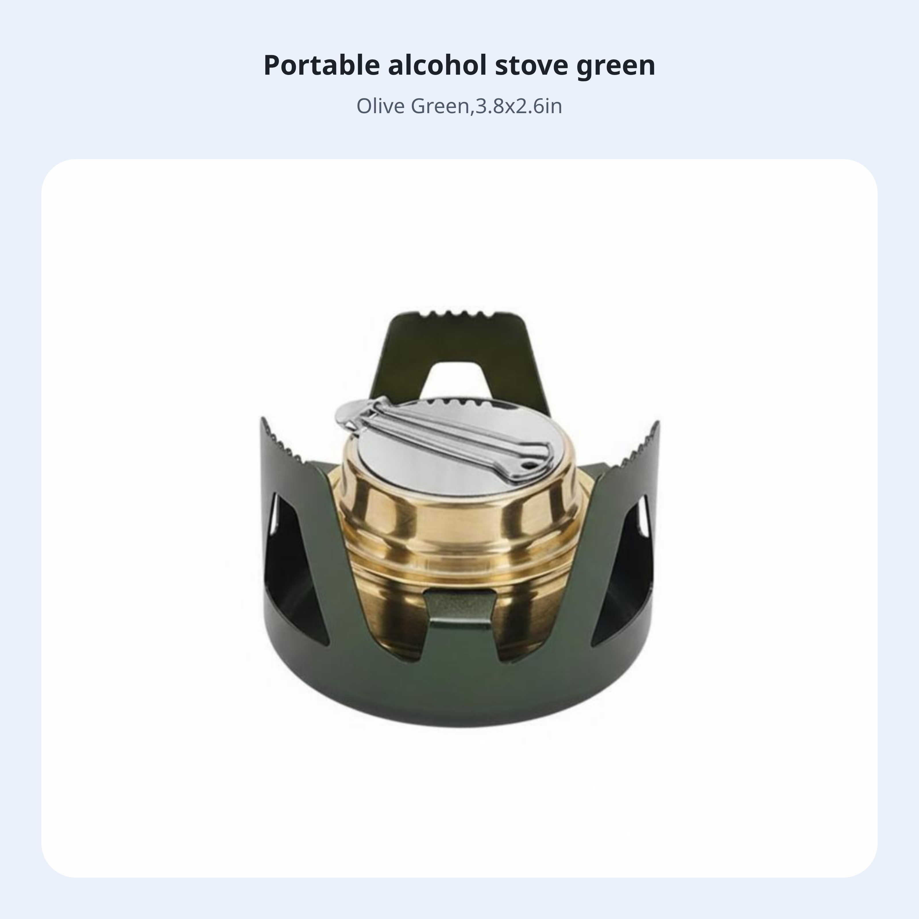 Stainless steel hiking alcohol stove