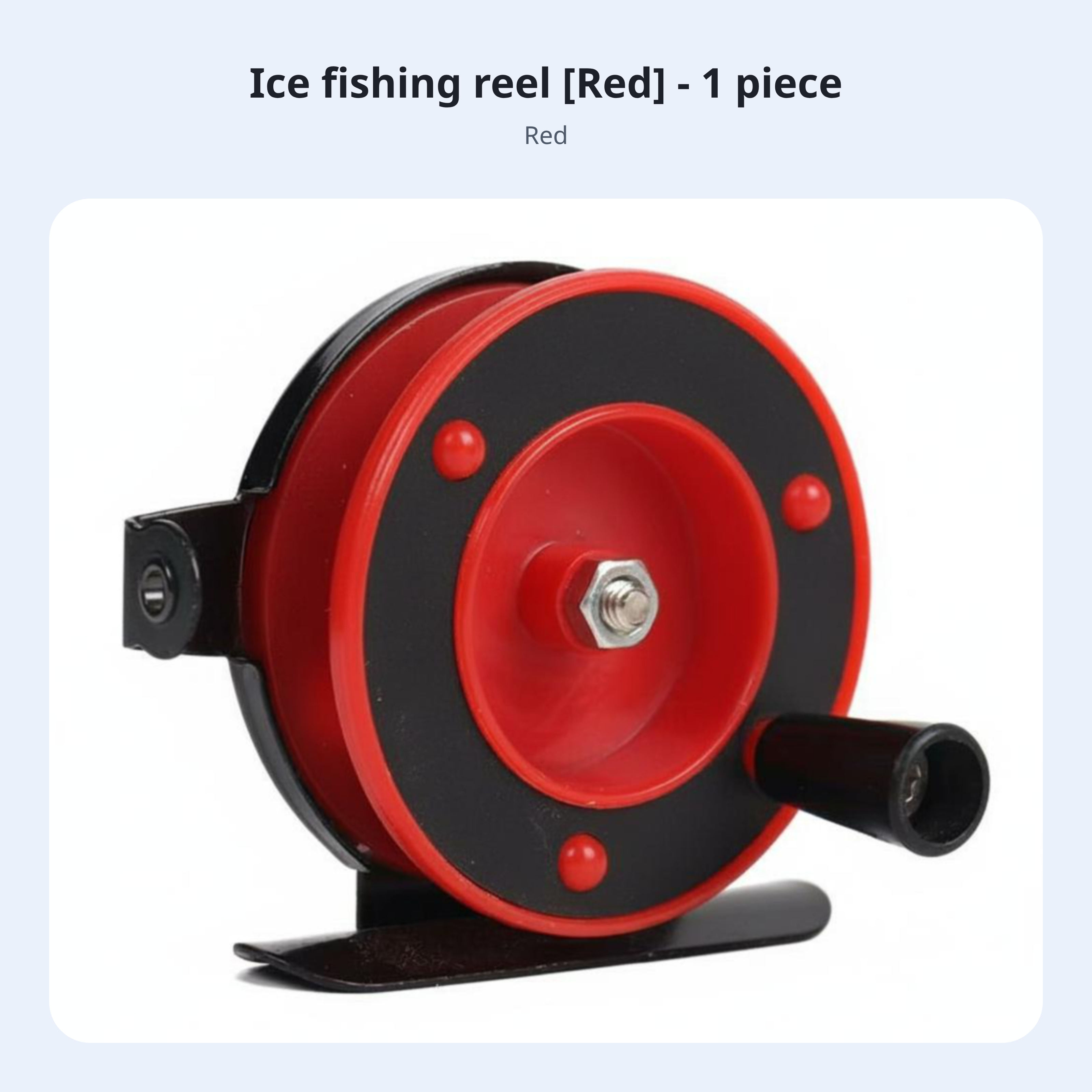Plastic ice fishing reel, lightweight