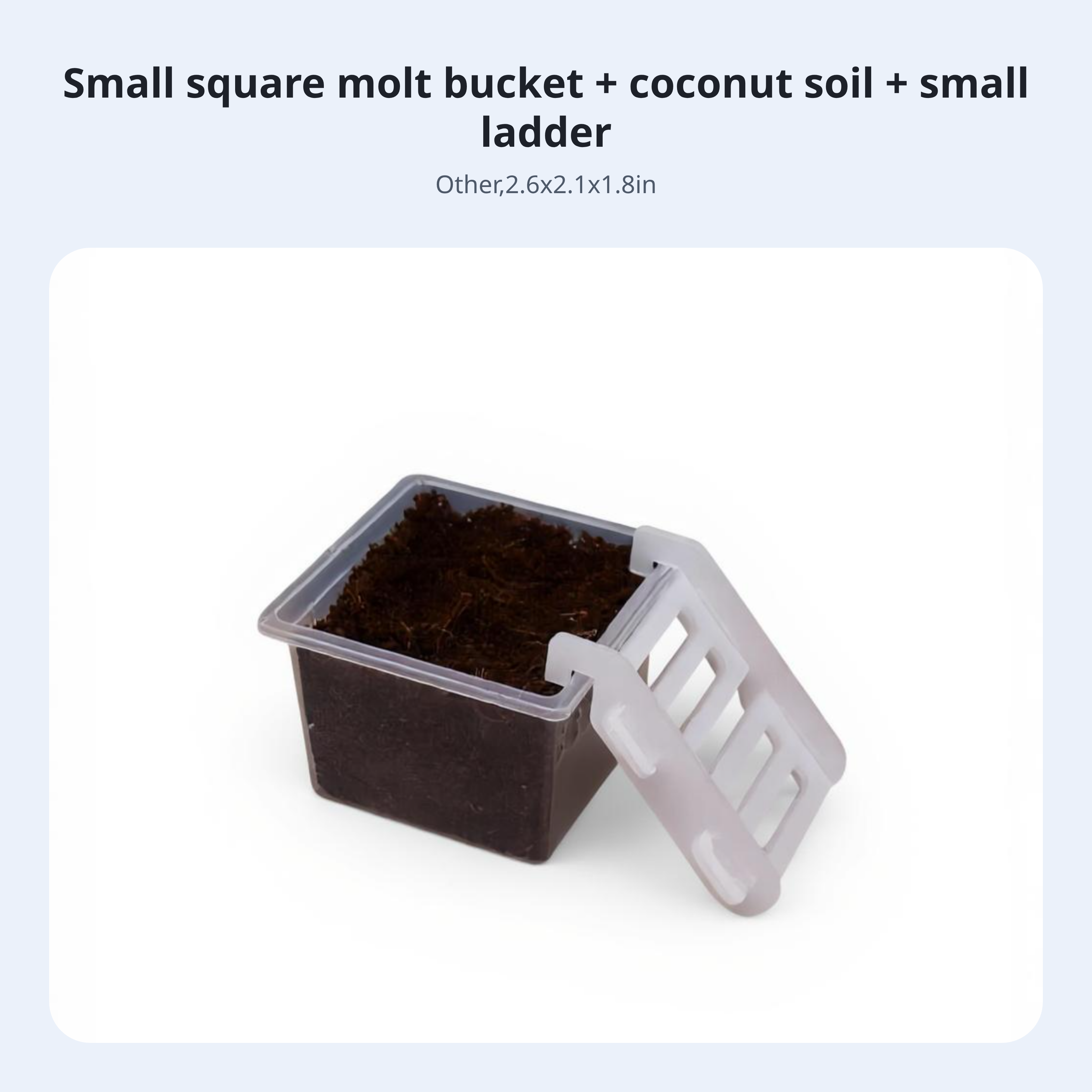 Hermit Crustacean Molting Isolation Habitat Setup Container
