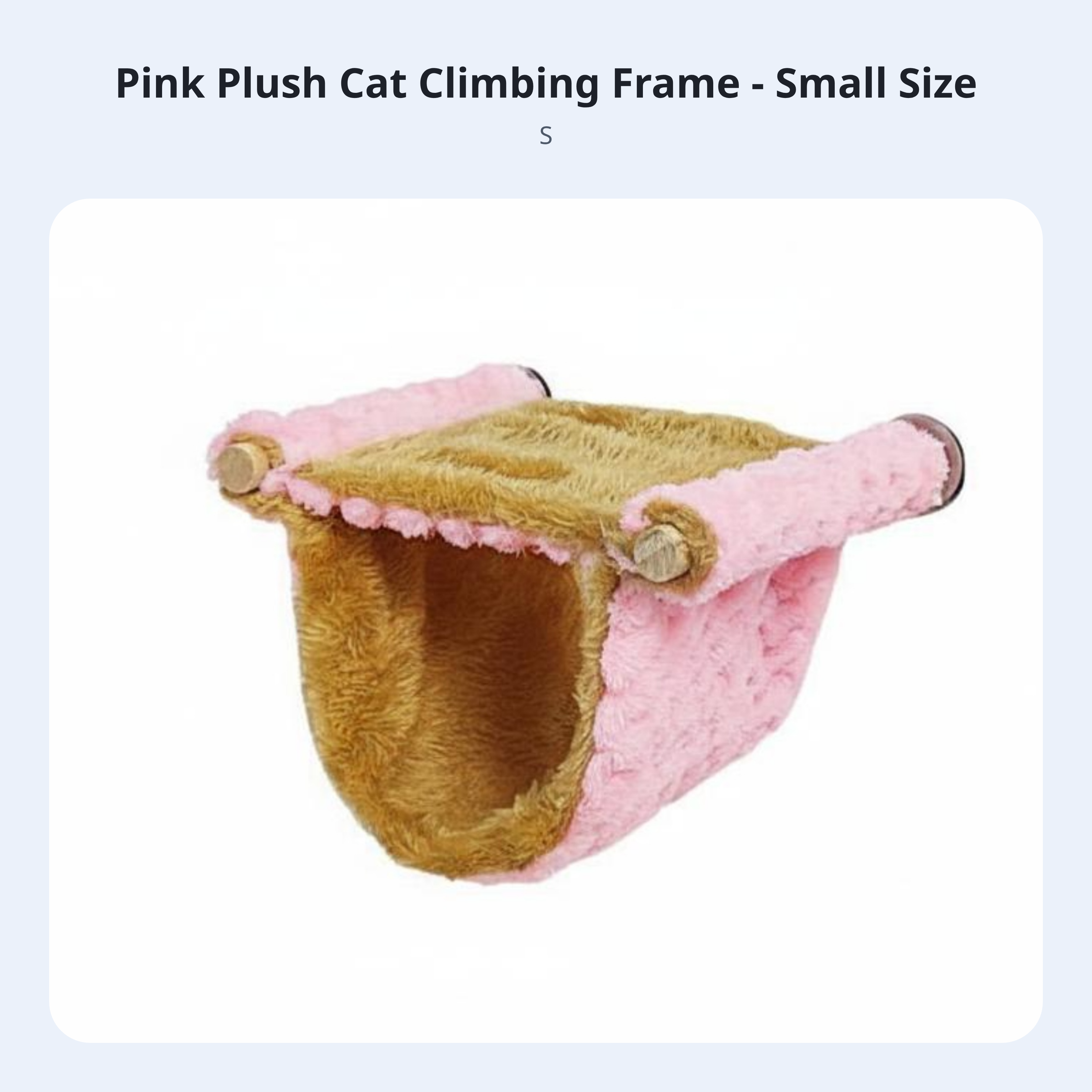 Cleanable Plush Hanging Bed, Indoor Bed for Small Pets