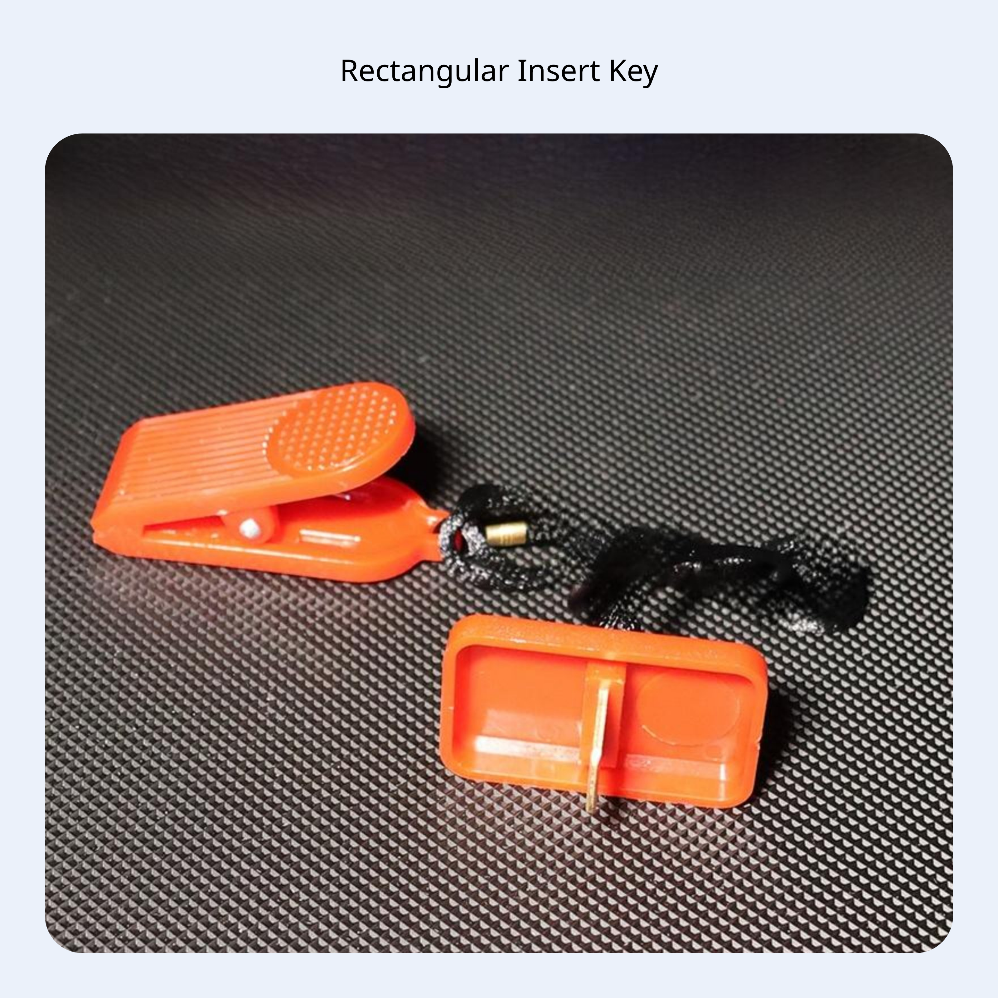 Universal treadmill emergency stop key with copper insert