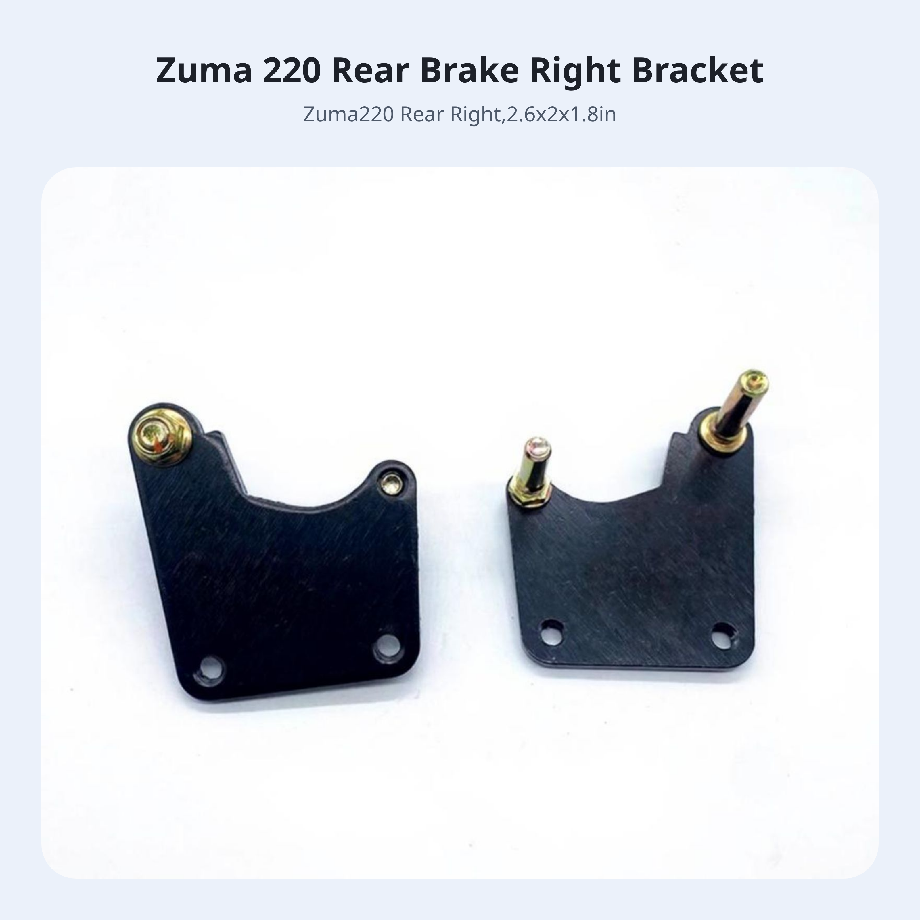 Aluminum disc brake mount, stable install