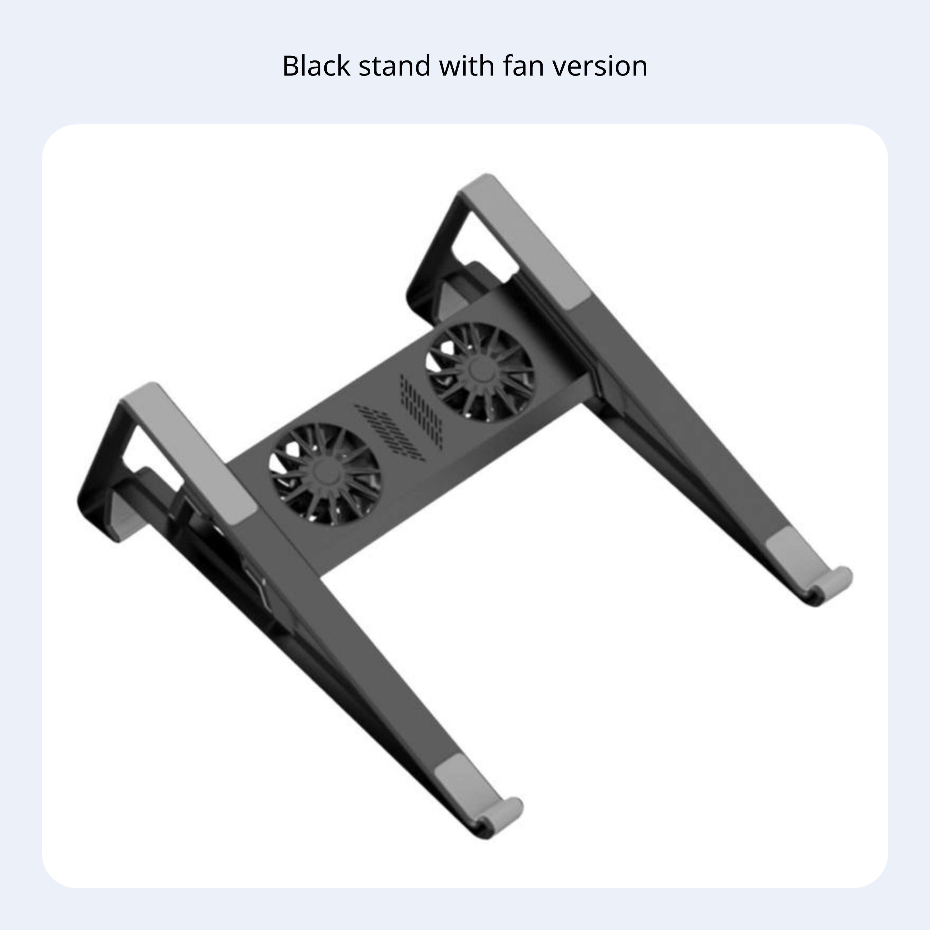 Foldable laptop stand with dual fans