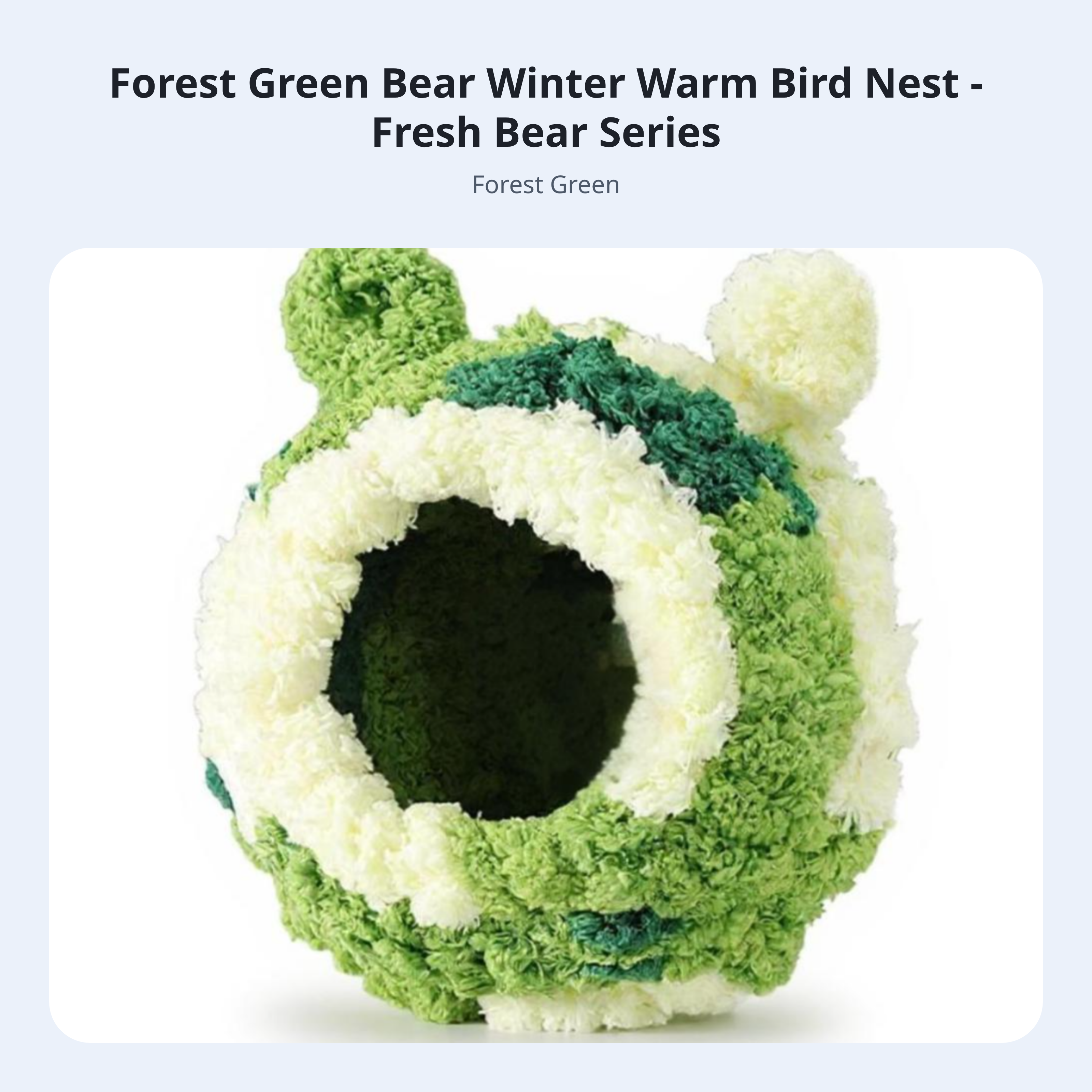 Avian HouseSoft Winter RetreatHanging Enclosure Accessory