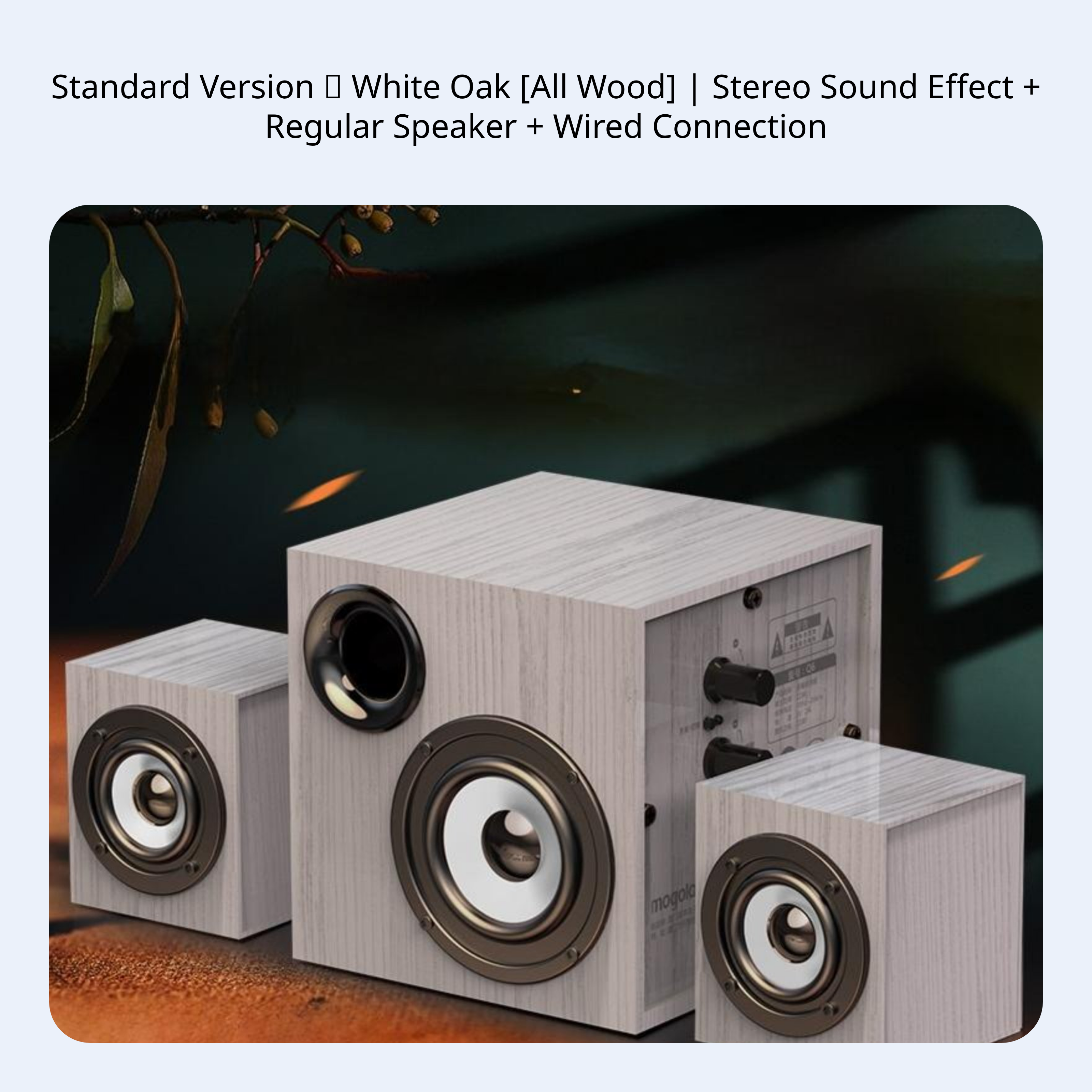 Bluetooth Computer Speaker with Subwoofer, Wooden Stereo - Picture 7 of 10