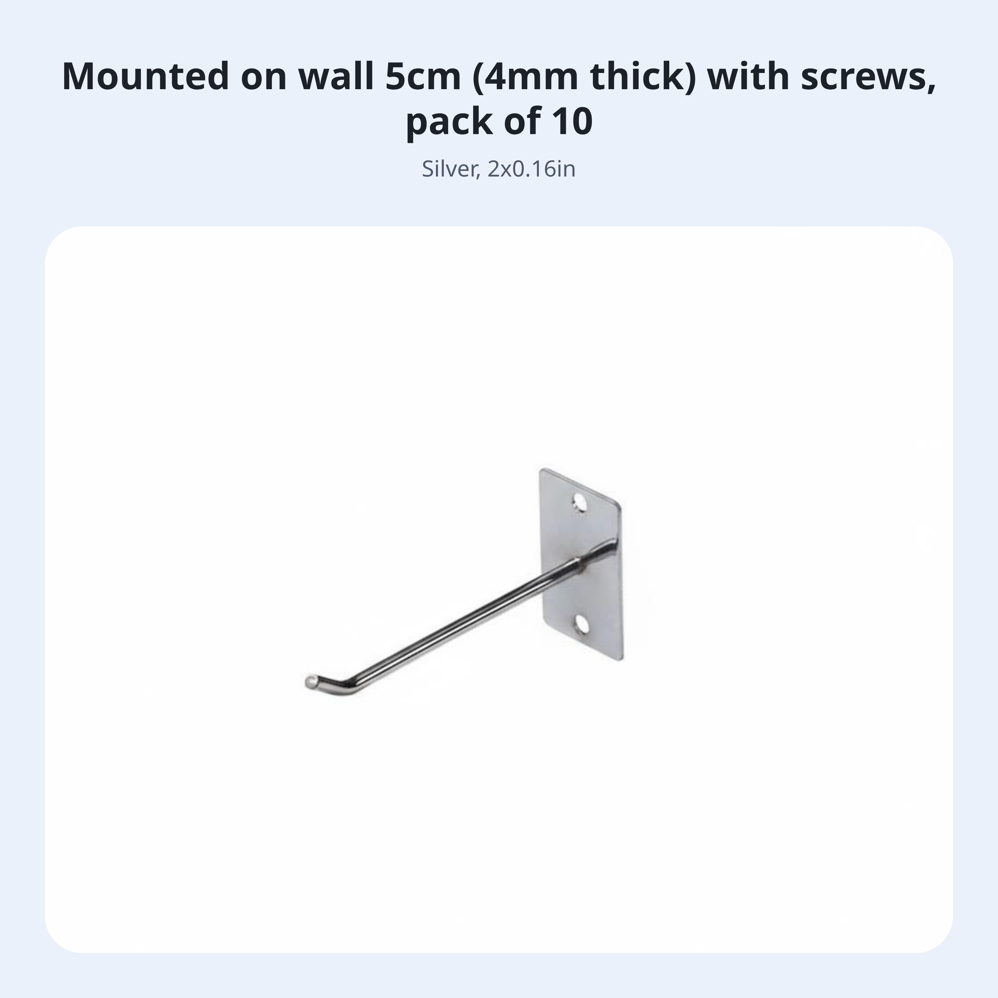 Metal wall hook for entryway