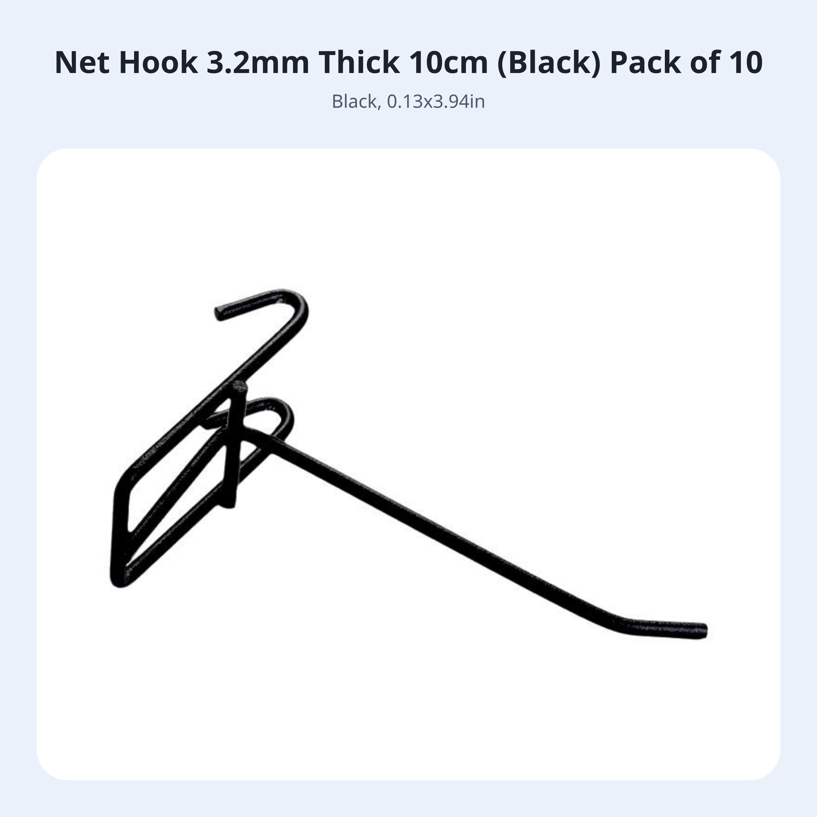 Metal Meshwall Display Hook, Sturdy Wall Panel Accessory