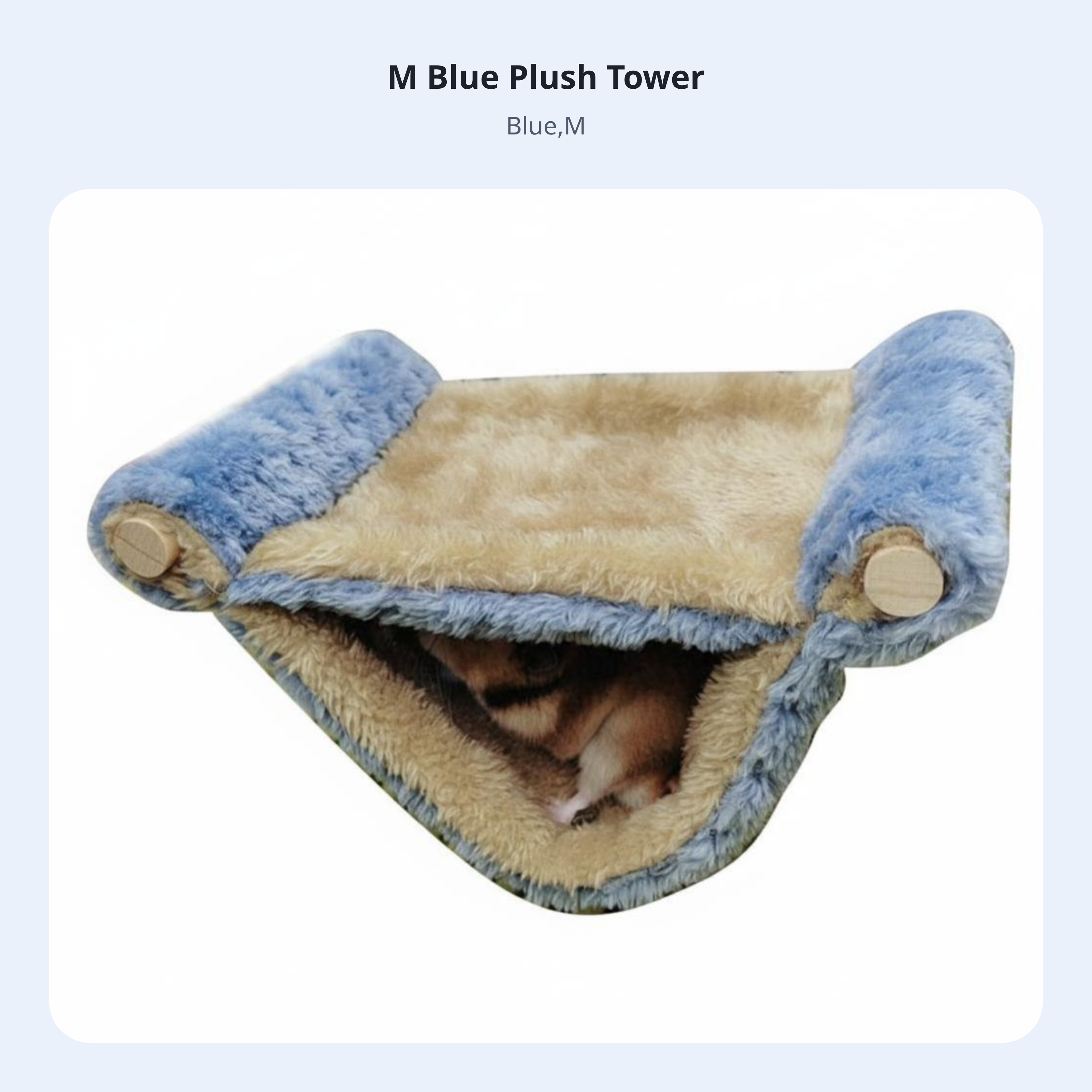Soft Plush Hanging Bed for Small Animals, Indoor Bedding
