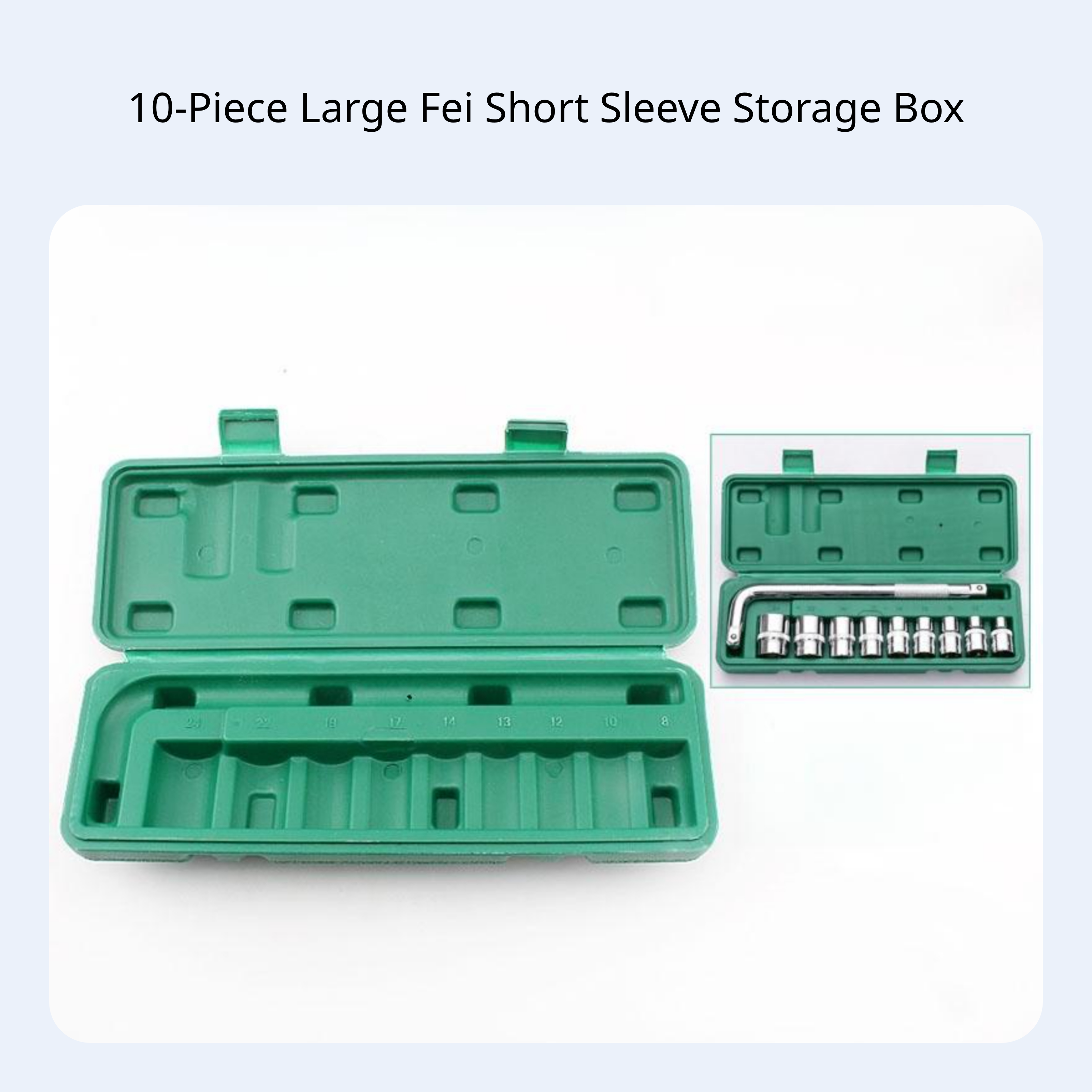 ABS Tool Box Socket Organizer Empty Storage Case