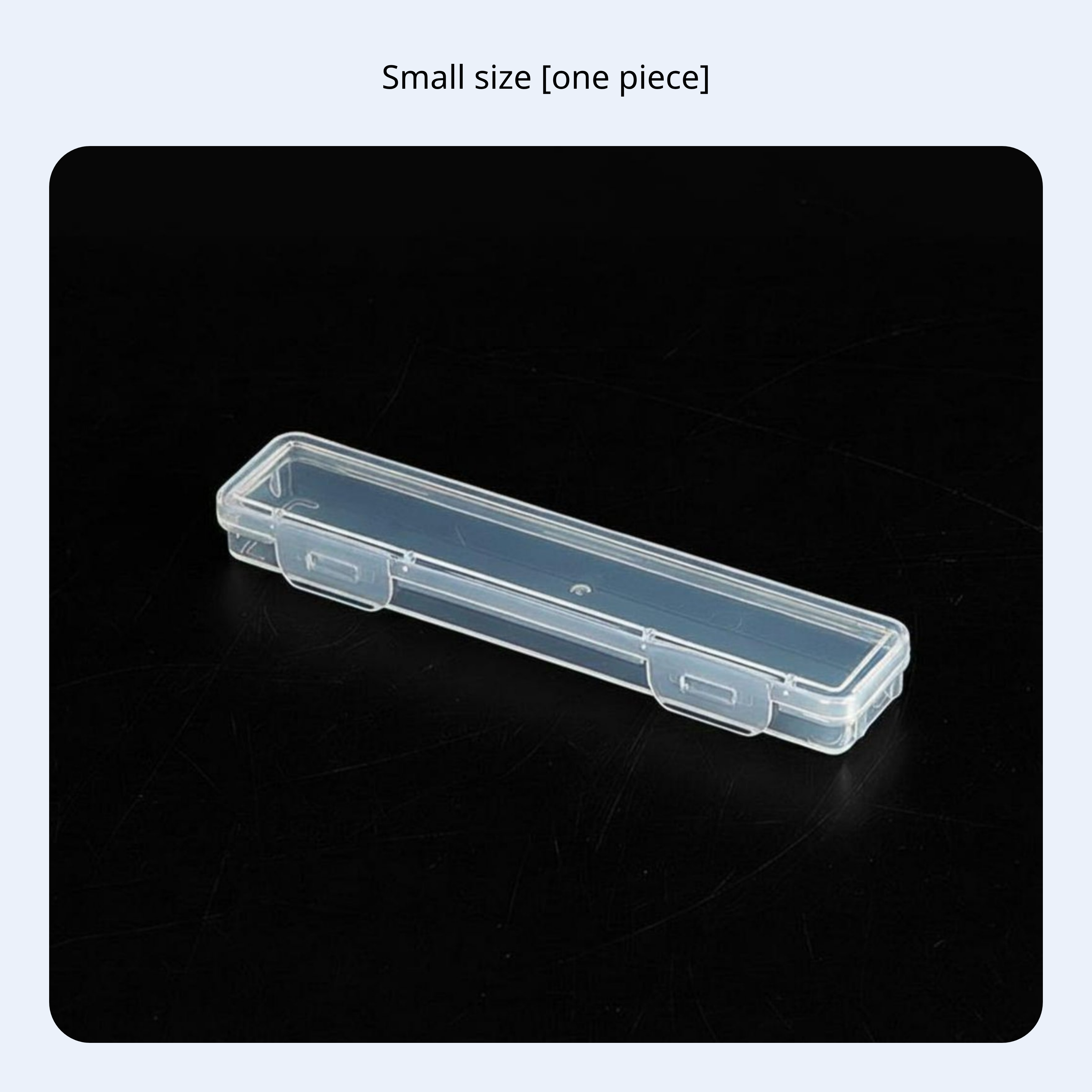 Transparent PP Long Rectangular Storage Box Organizer